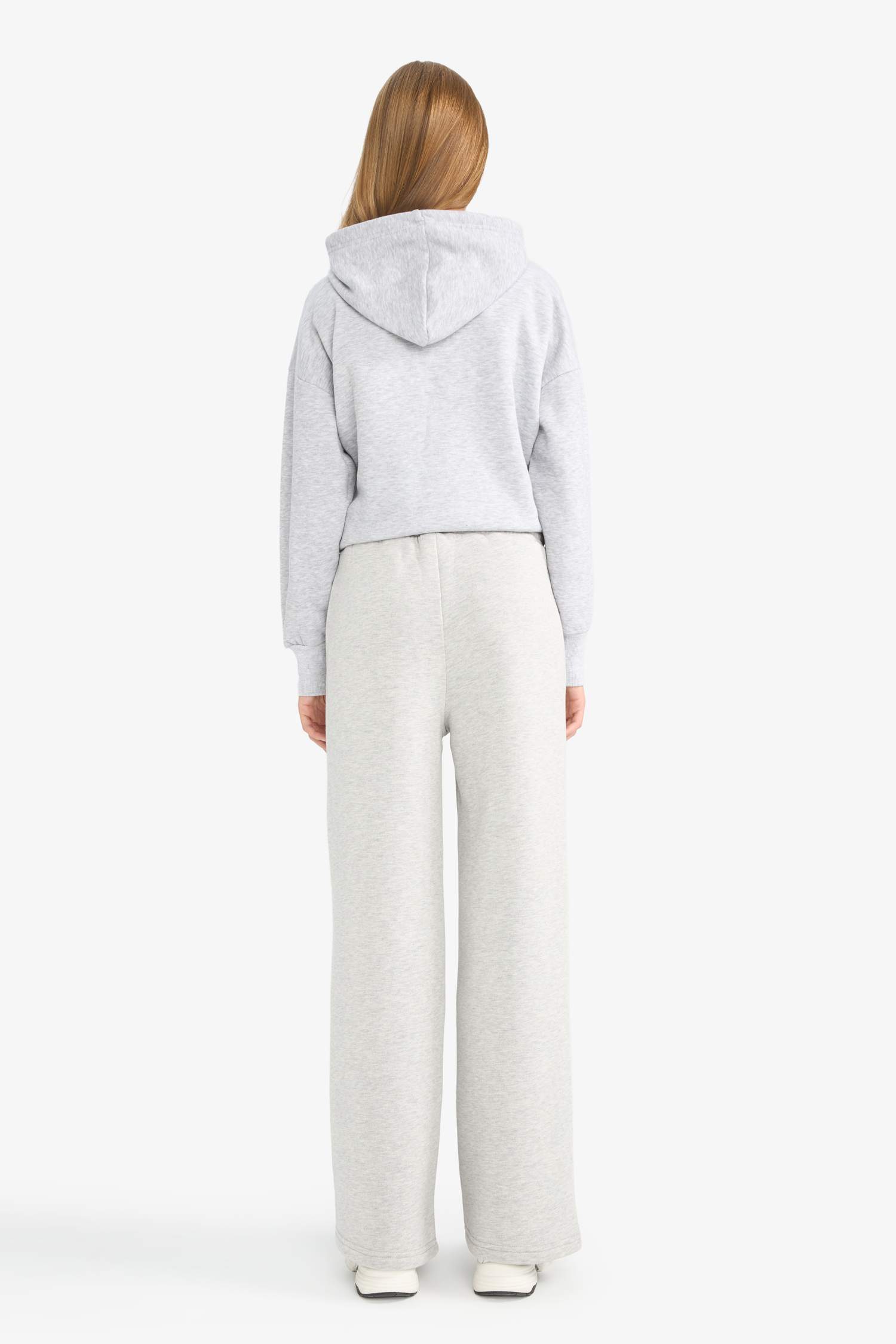 Straight Fit Thick Fabric Trousers