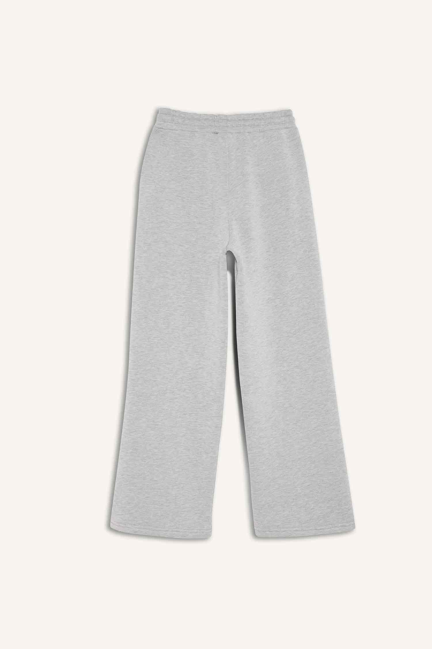 Straight Fit Thick Fabric Trousers