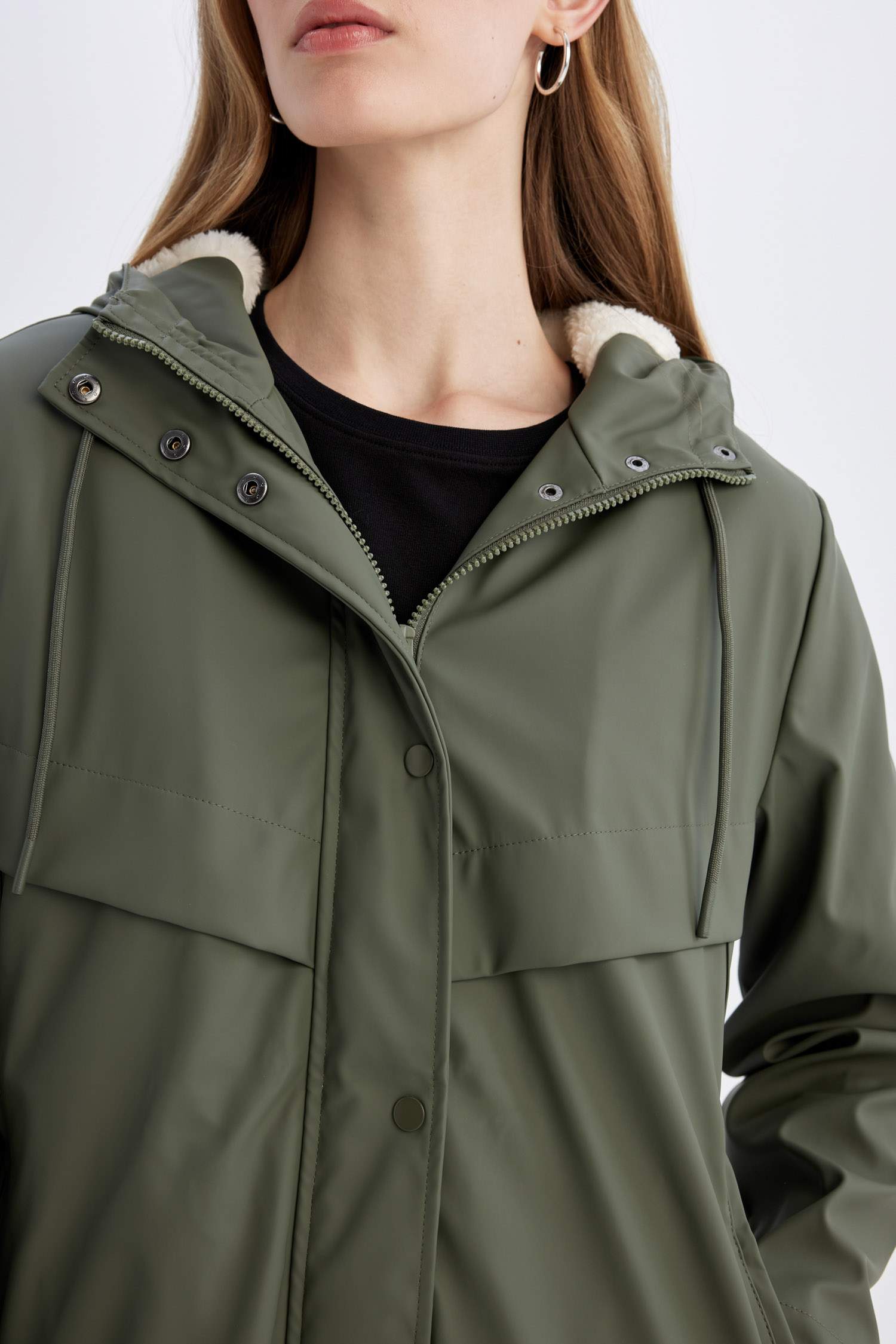 бас киімді былғары астар Жаңбыр Курткасы