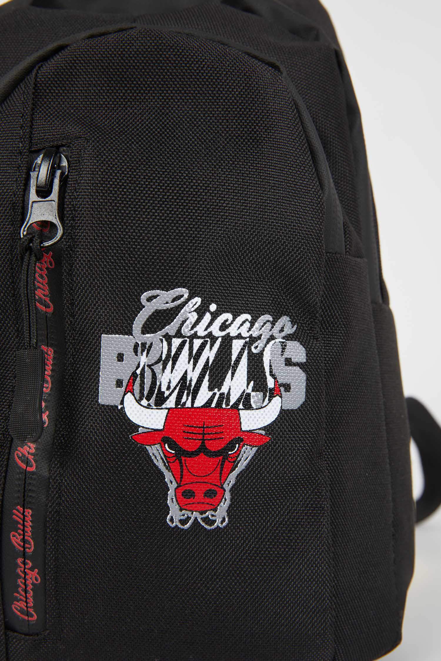 Black MAN Men Defacto Fit NBA Chicago Bulls Sport And Travel Bag 2721868