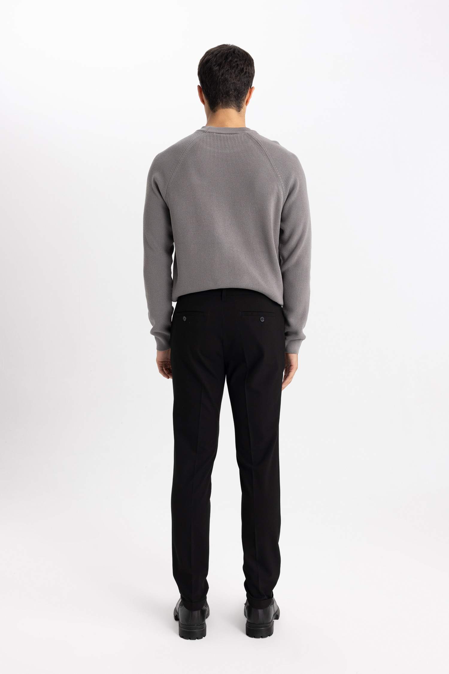 Beli Lastikli Cepli Düz Paça Jogger Pantolon