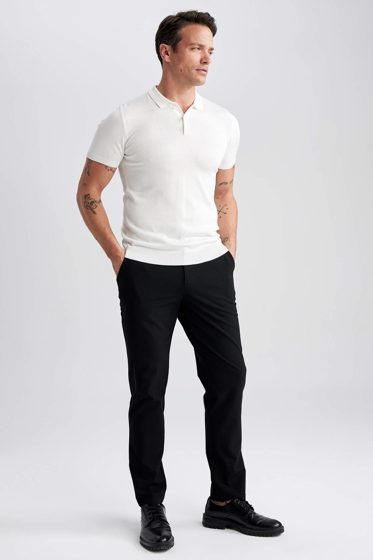 Tailored Regular Fit Stretch Trousers
