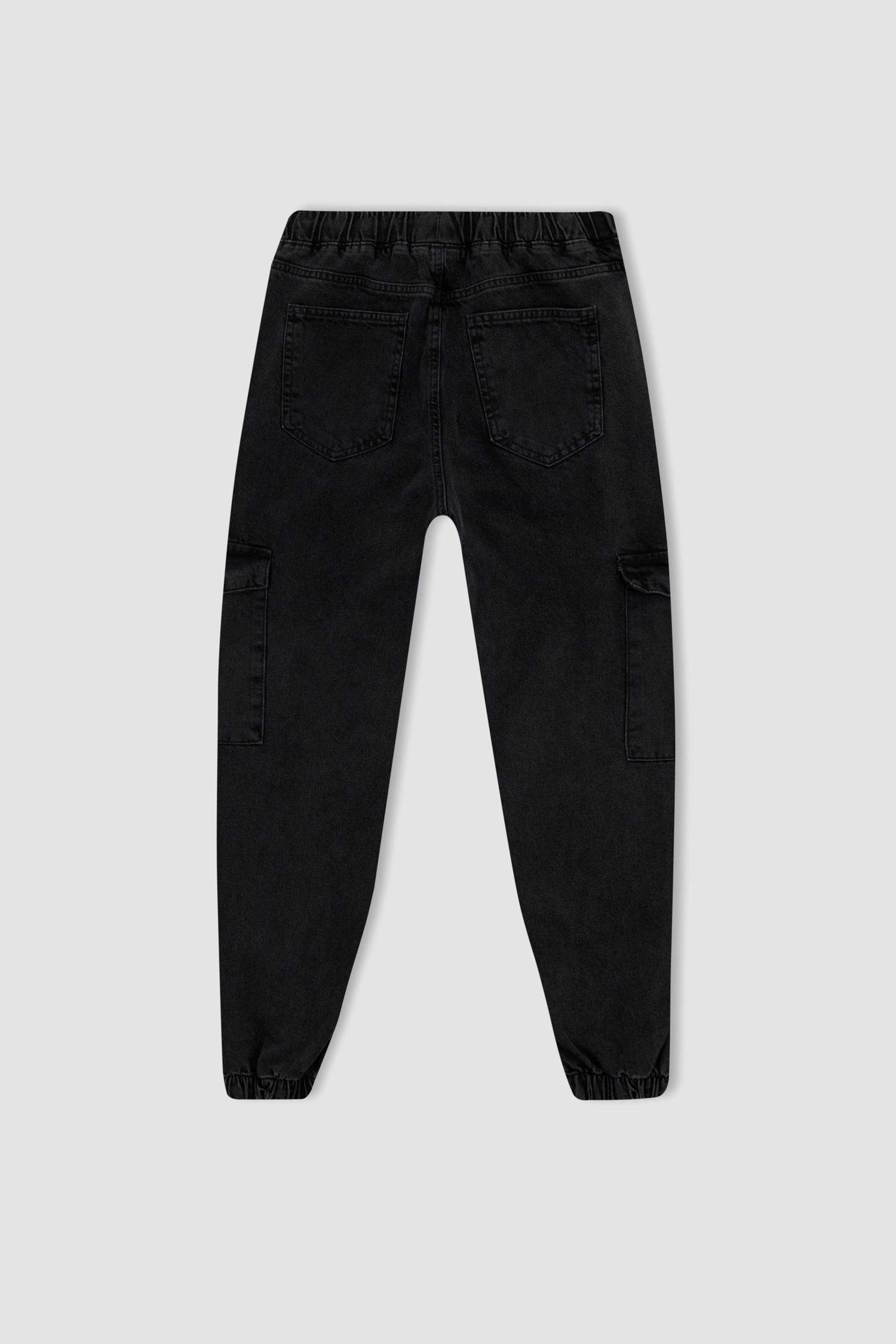 بنطلون جينز كارجو جوجر