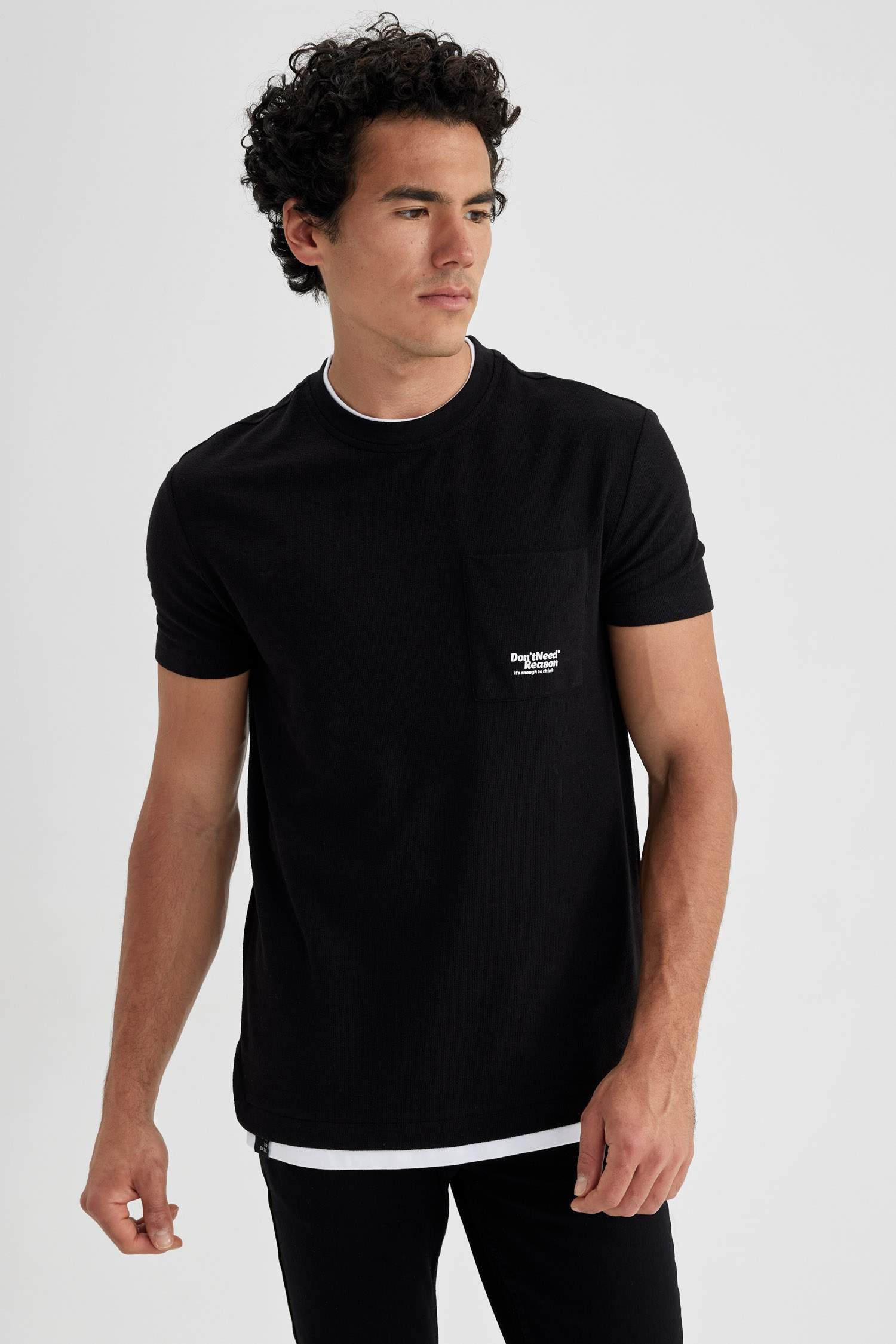 Regular Fit Crew Neck Printed T-Shirt