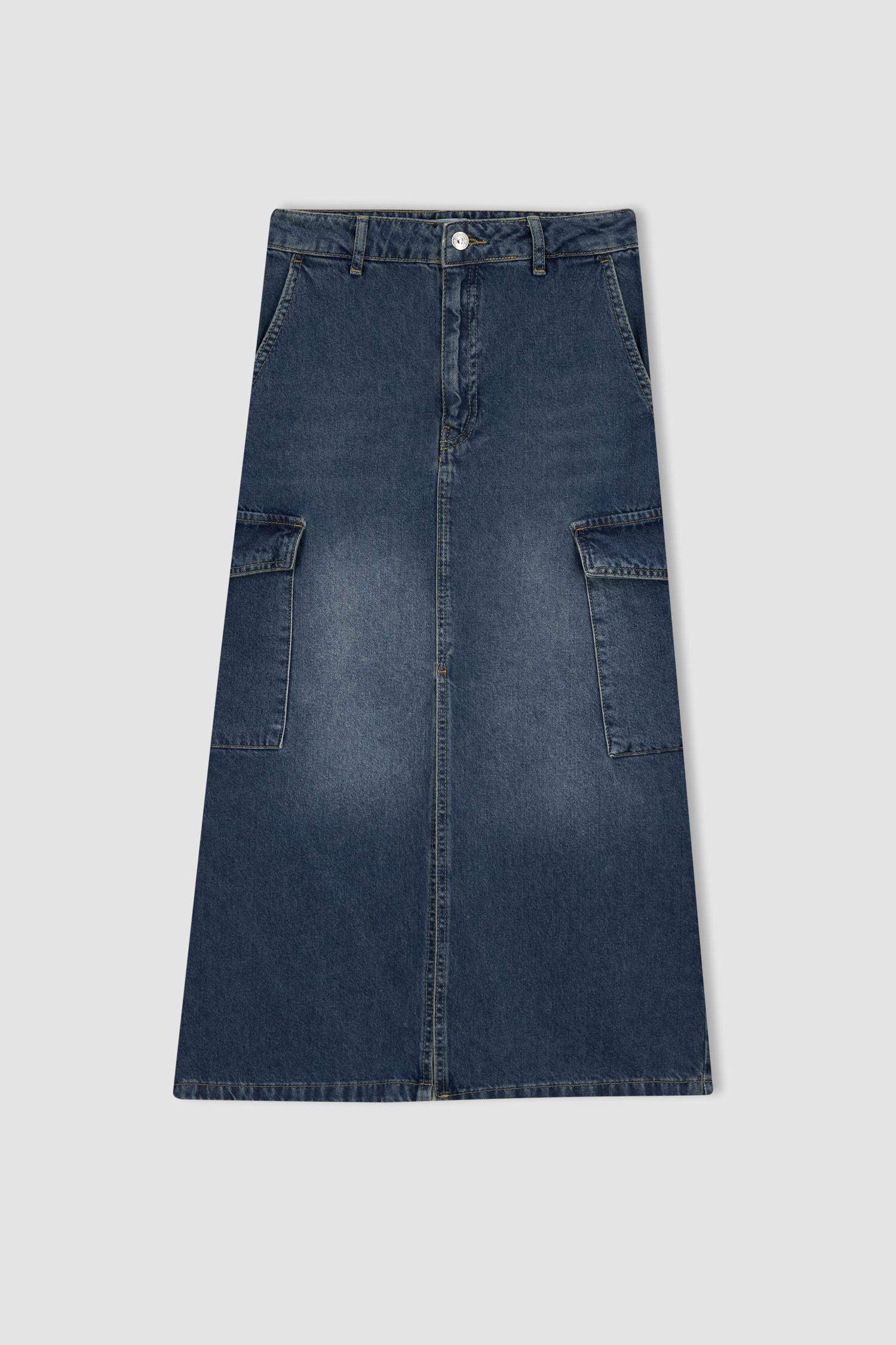 карго пішімі орташа ұзындық Юбка