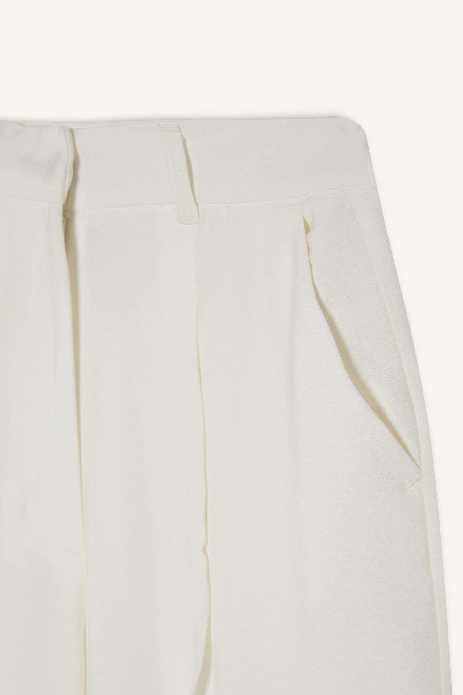 Afra x Defacto Tencel High Waist Wide Leg Tencel Trousers