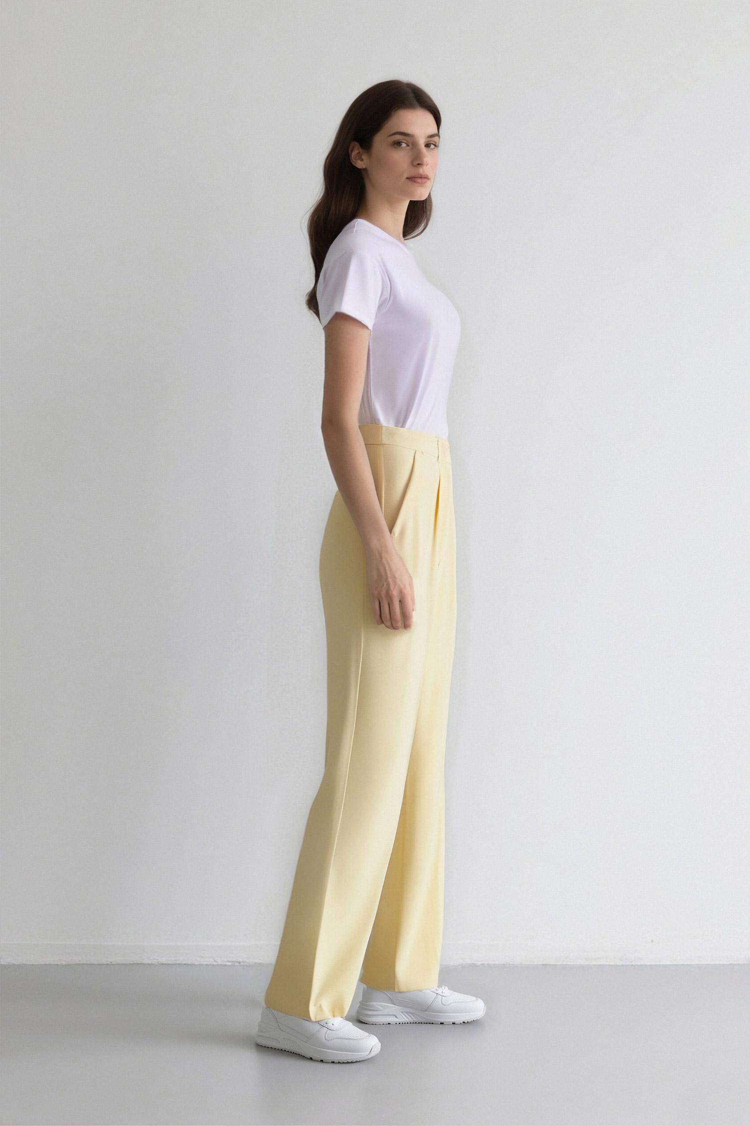 Afra x Defacto Широкие брюки из ткани Lyocell с карманами и высокой талией