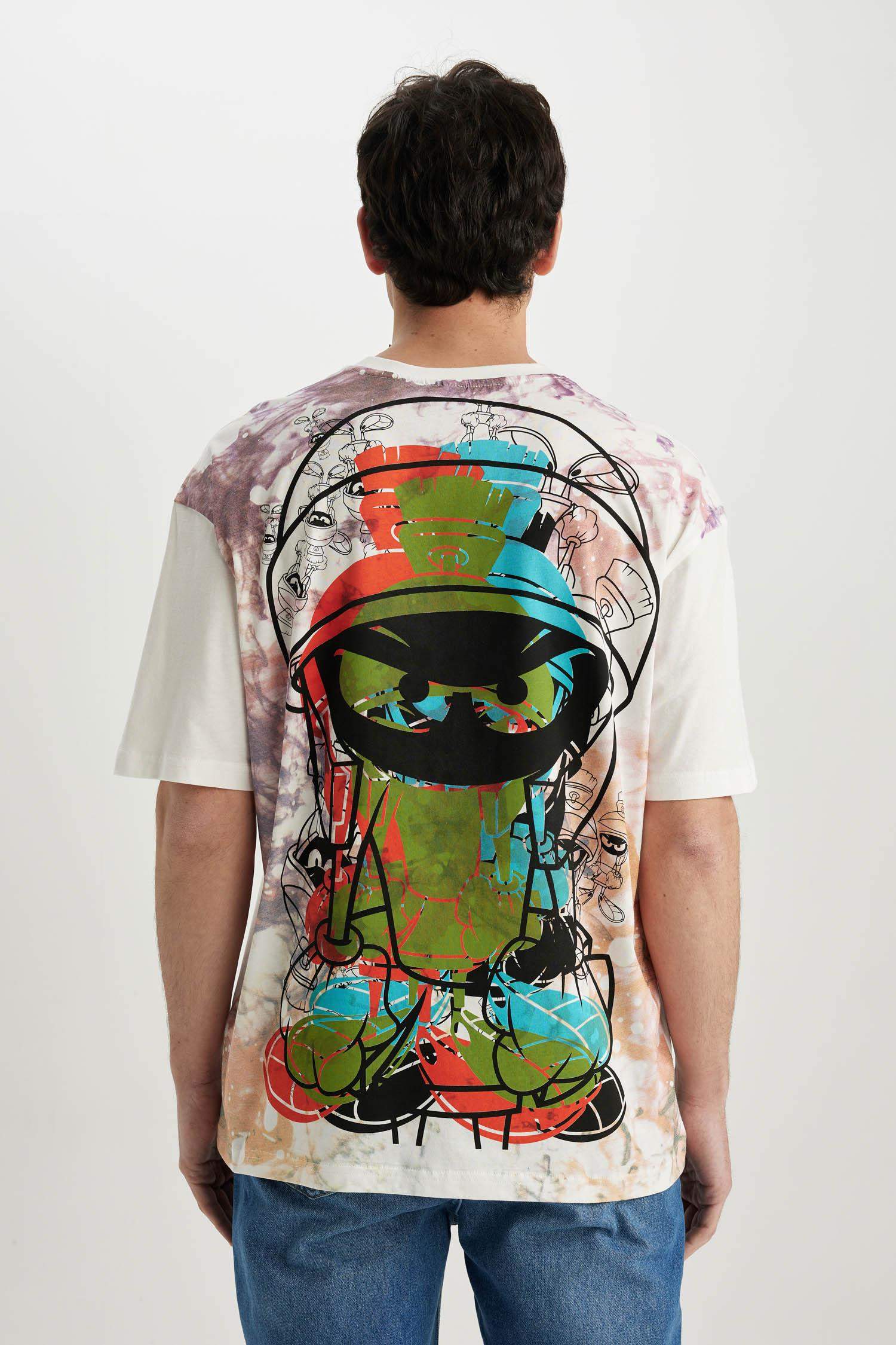 GRAFFITI PRINT T-SHIRT - Ecru