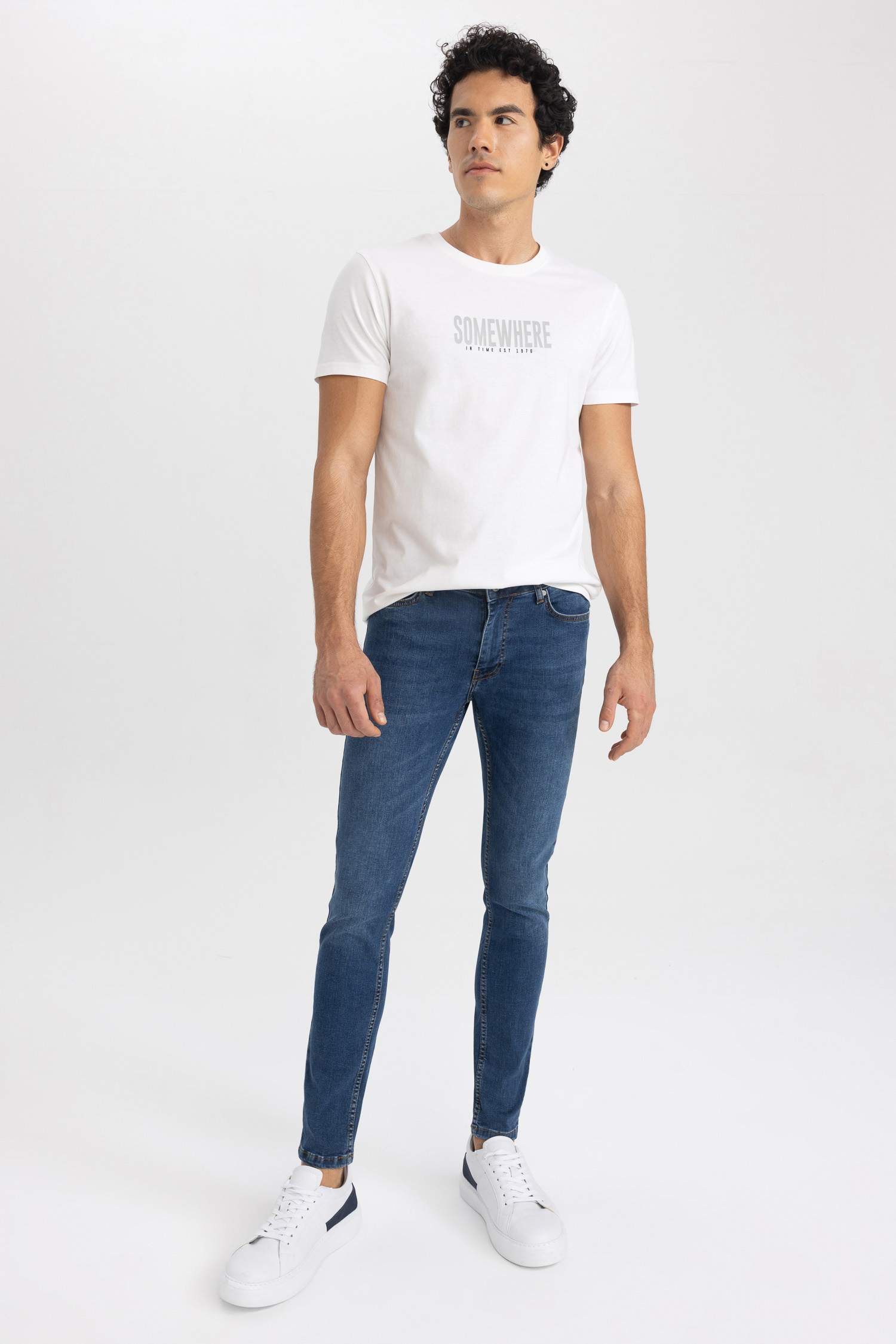 Bleu Fonc HOMME Pantalon En Jean Super Skinny 2783854 DeFacto