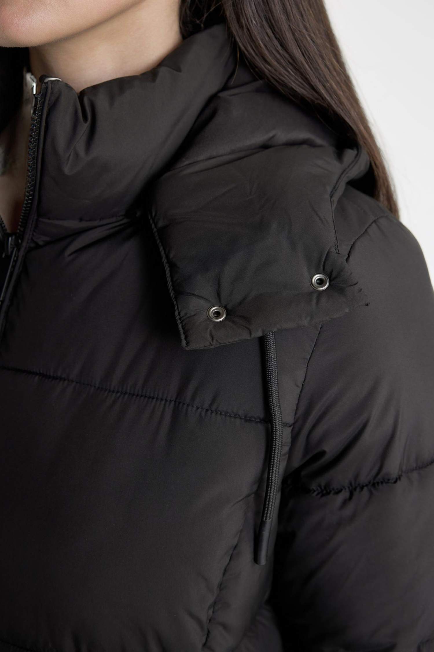 Waterproof Regular Fit Long Puffer Jacket