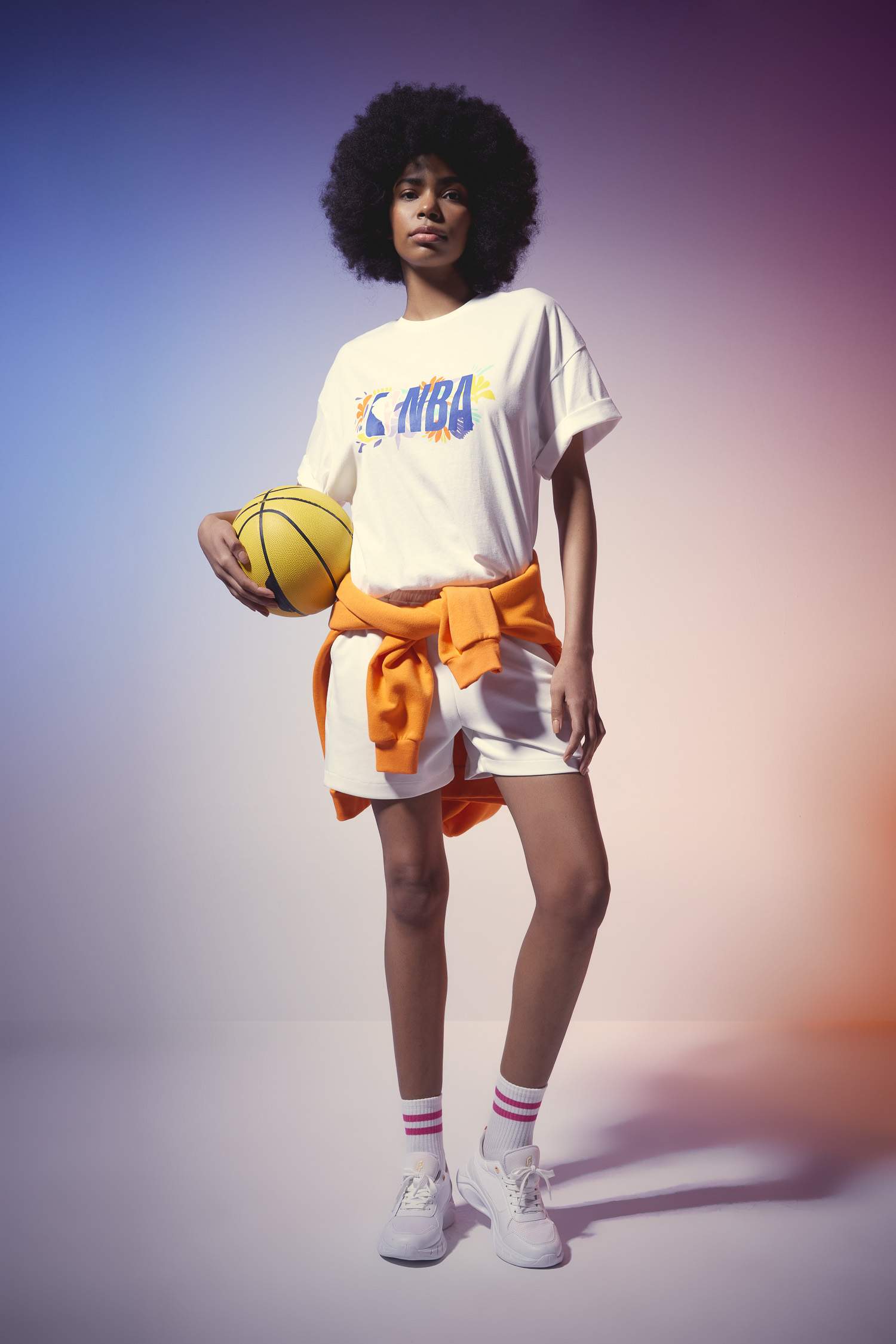 DeFactoFit NBA Wordmark Oversize Fit Short Sleeve T-Shirt