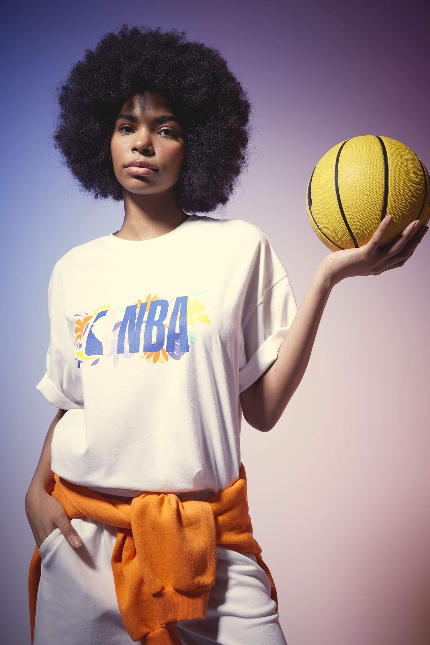 DeFactoFit NBA Wordmark Oversize Fit Short Sleeve T-Shirt