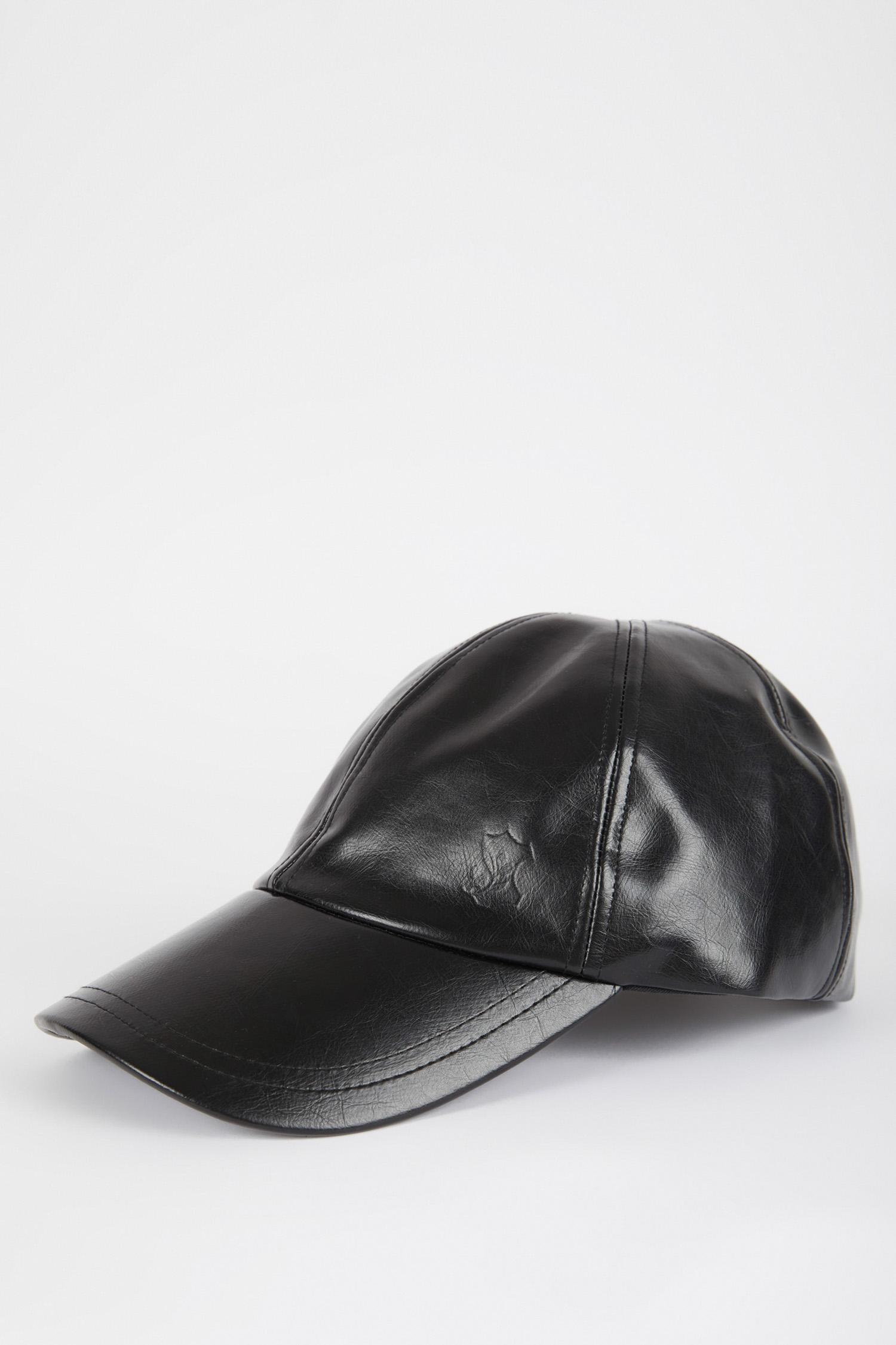 DeFacto Erkek Zeytin Derisi Vegan Cap Şapka görsel 2
