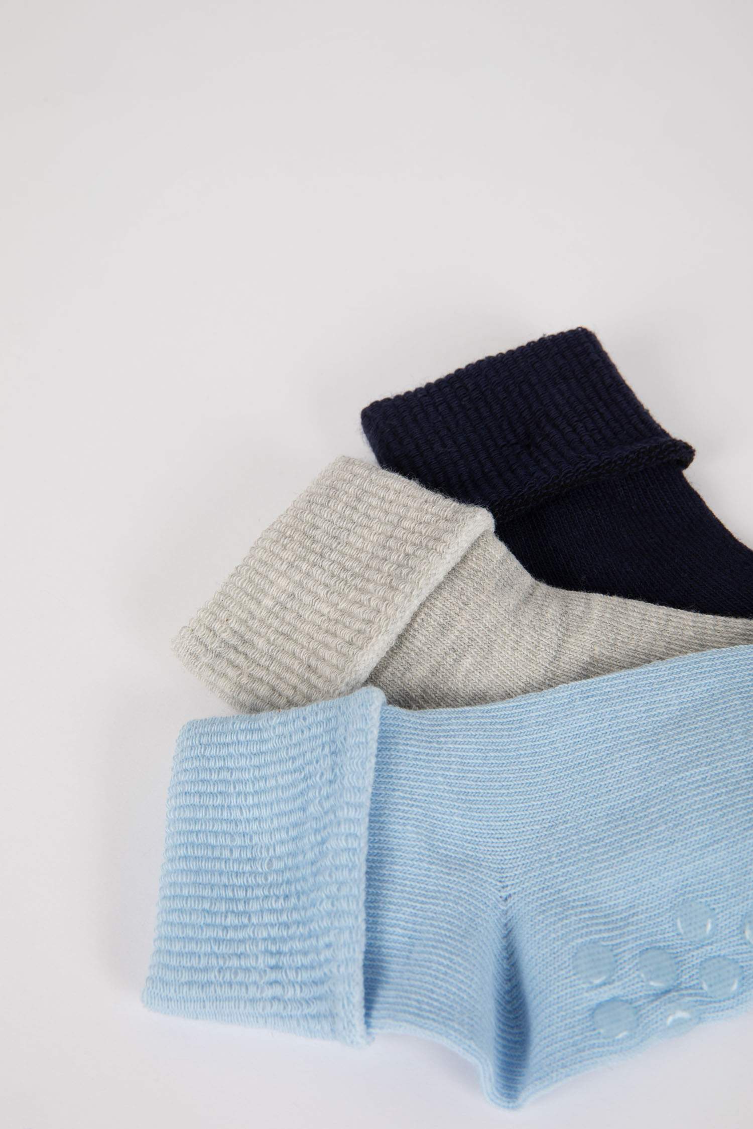 Mixed Color BABY BOY Baby Boy 3 Pack Cotton Long Socks 2809209 DeFacto