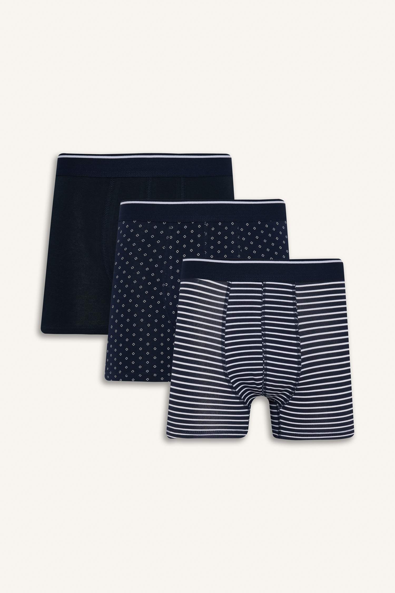 Regular Fit Printed 3 Piece Boxers