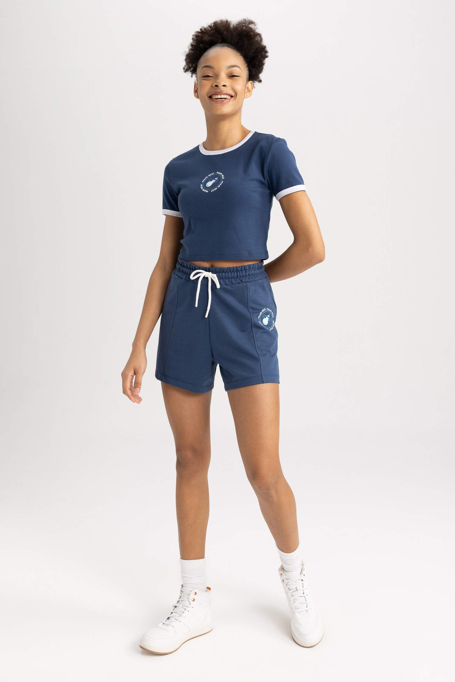 DeFactoFit NBA Miami Heat Licensed Regular Fit Sports Shorts