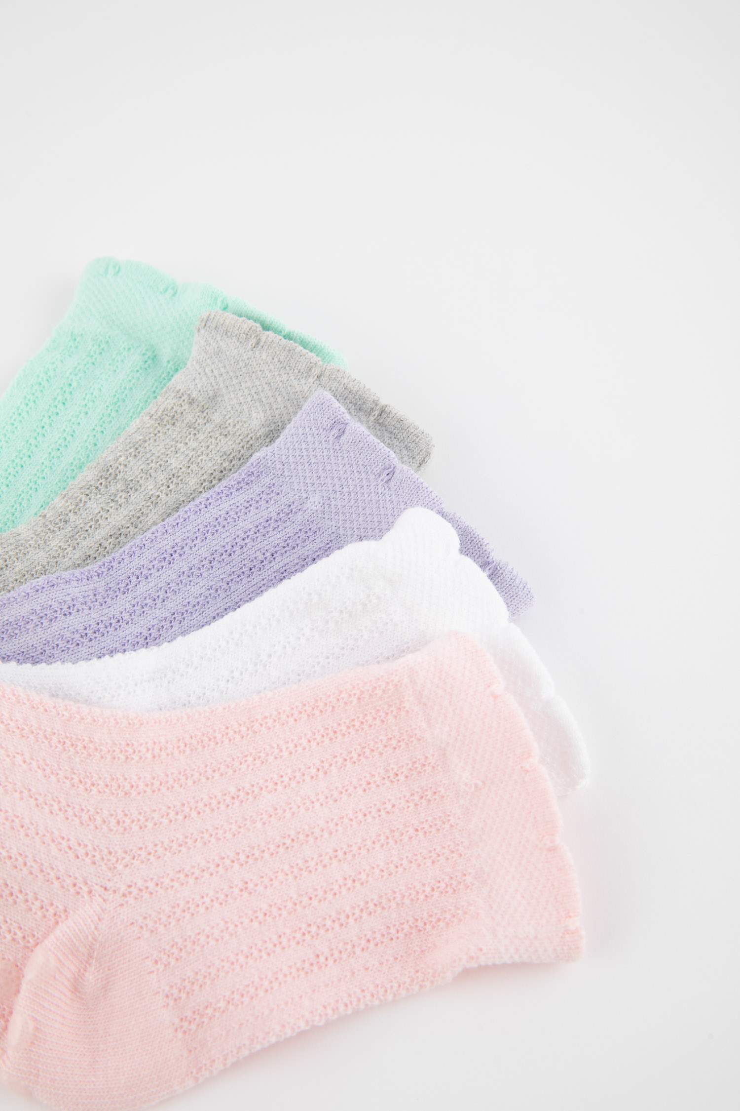 Длинные носки из хлопка для малышей девочек, 5 пар