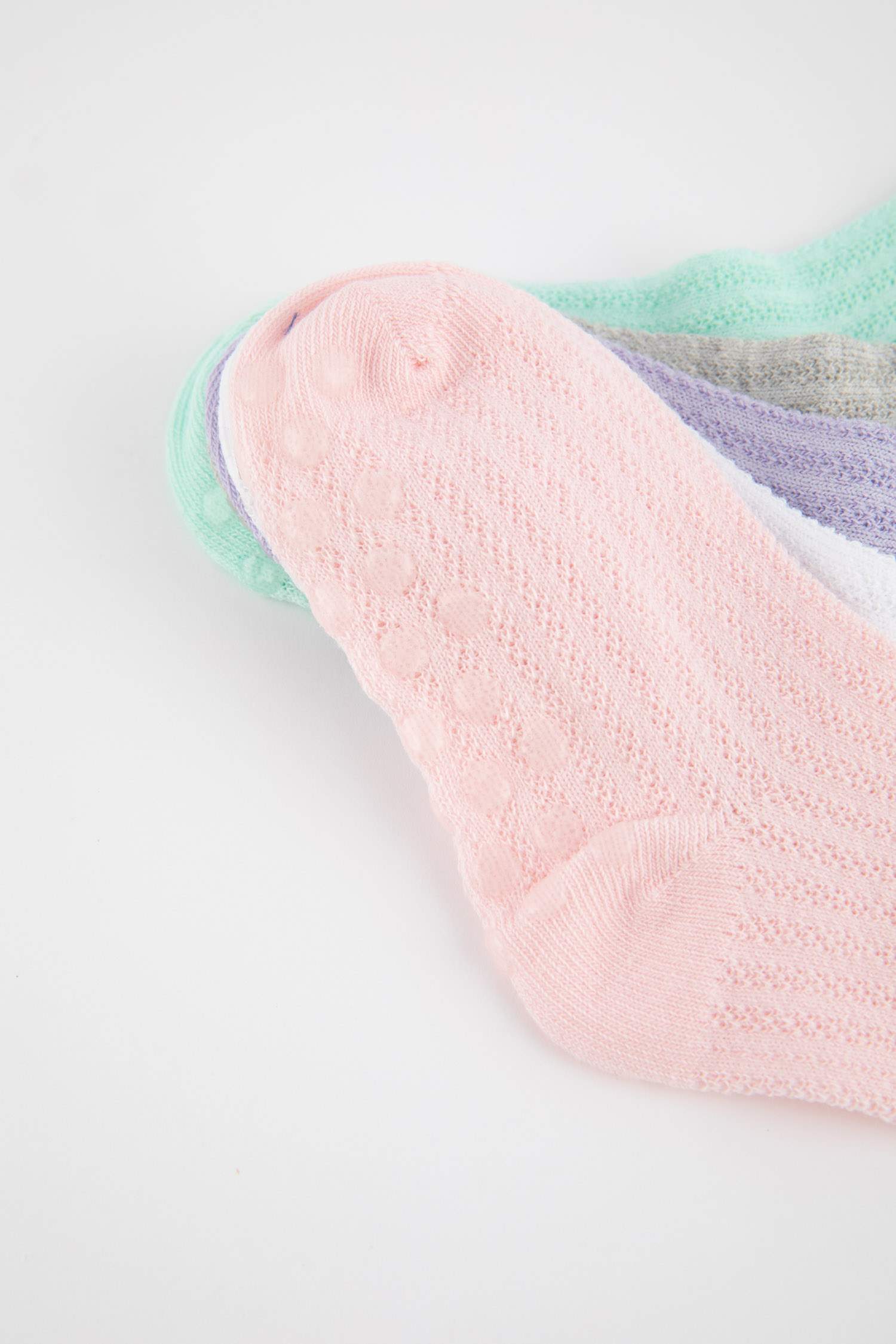 Длинные носки из хлопка для малышей девочек, 5 пар