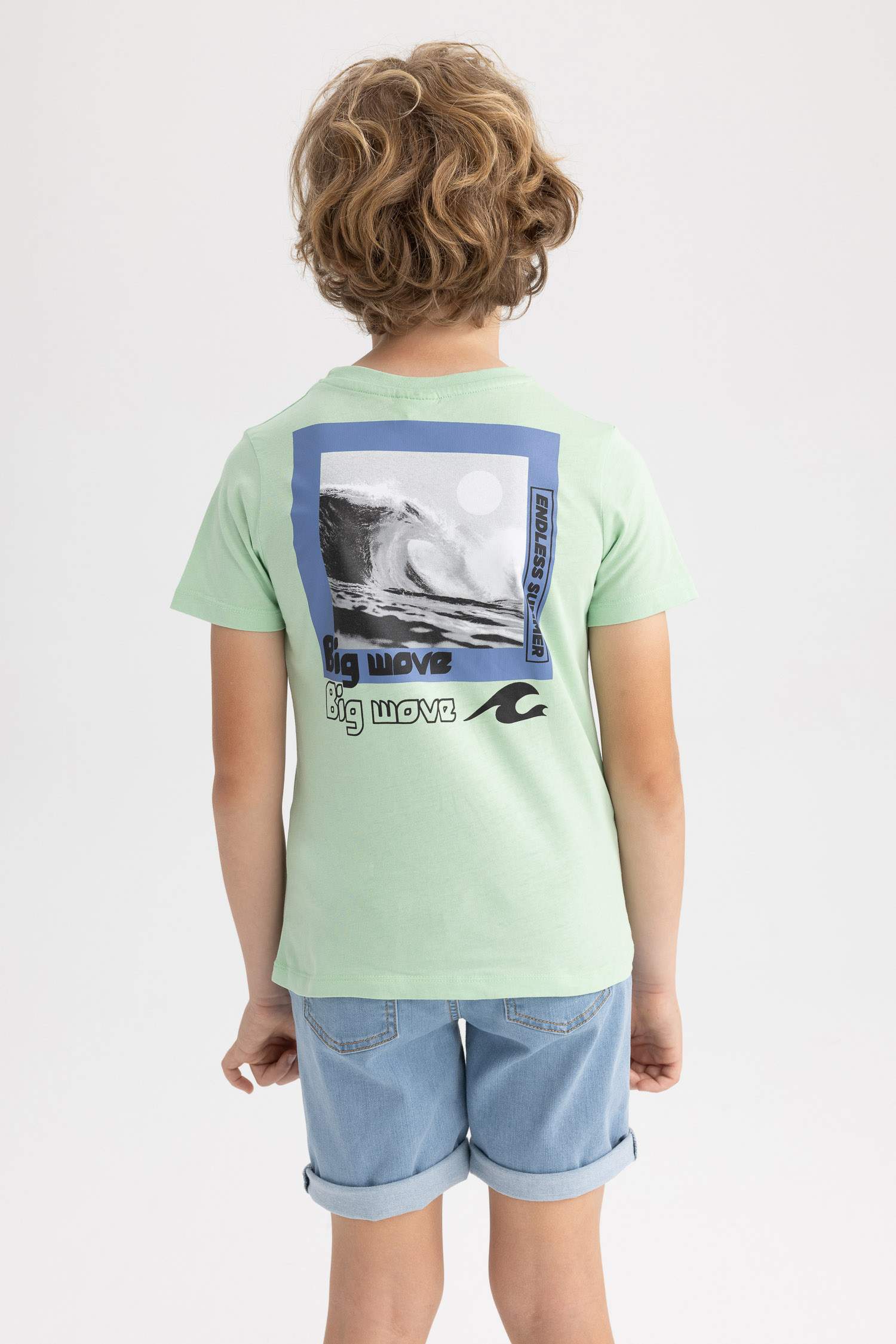 T-Shirt Imprimé à Manches Courtes Col Rond pour Garçon