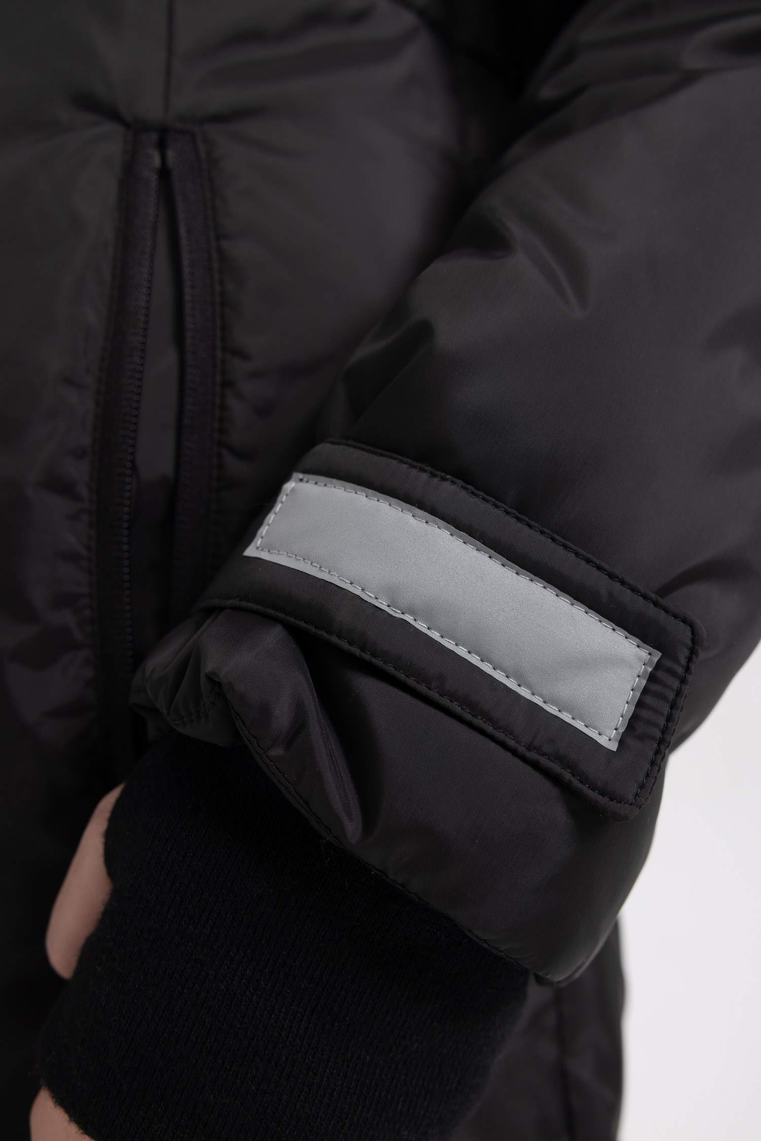 Su İtici Regular Fıt Kapüşonlu Fermuarlı Mont