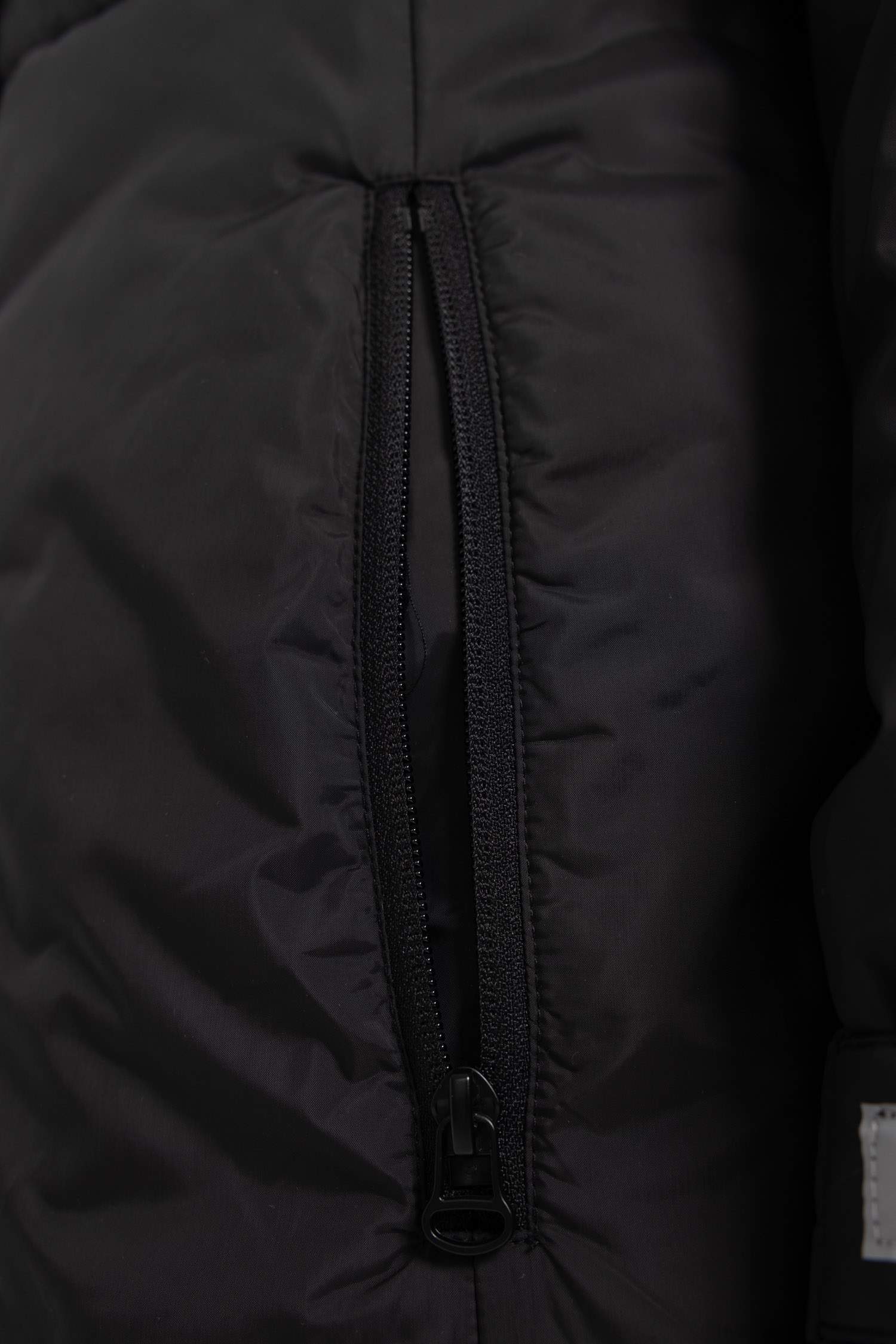 Su İtici Regular Fıt Kapüşonlu Fermuarlı Mont