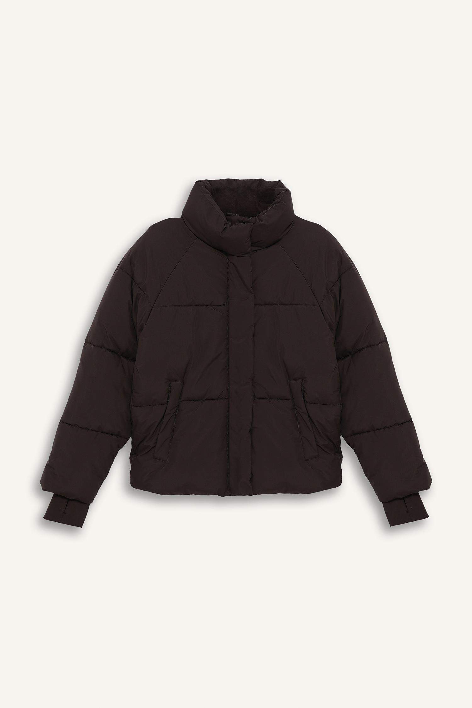 Doudoune matelassée imperméable à col montant raglan de DefactoFit