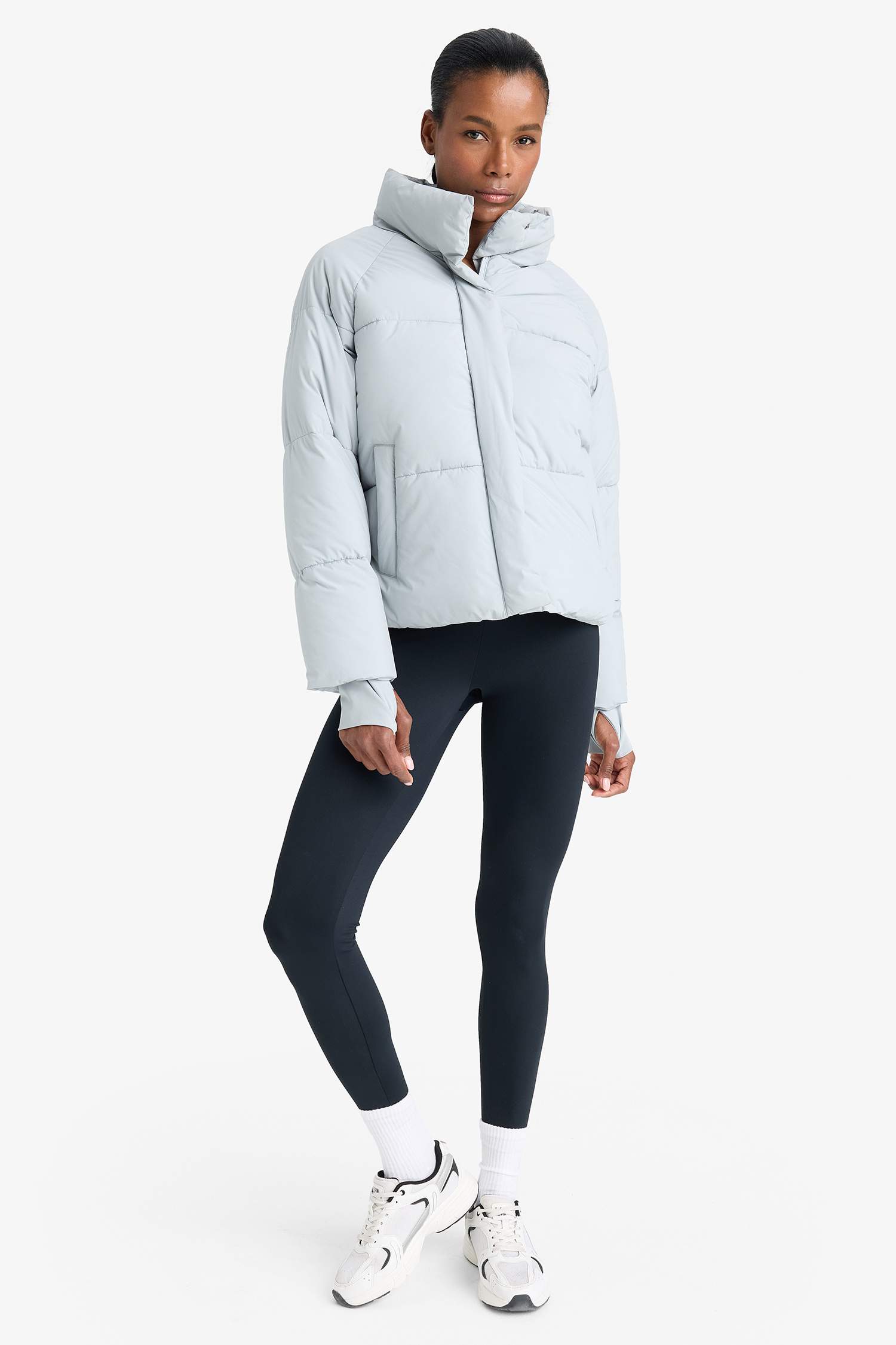 DeFactoFit Regular Fit Stand Collar Waterproof Puffer Jacket