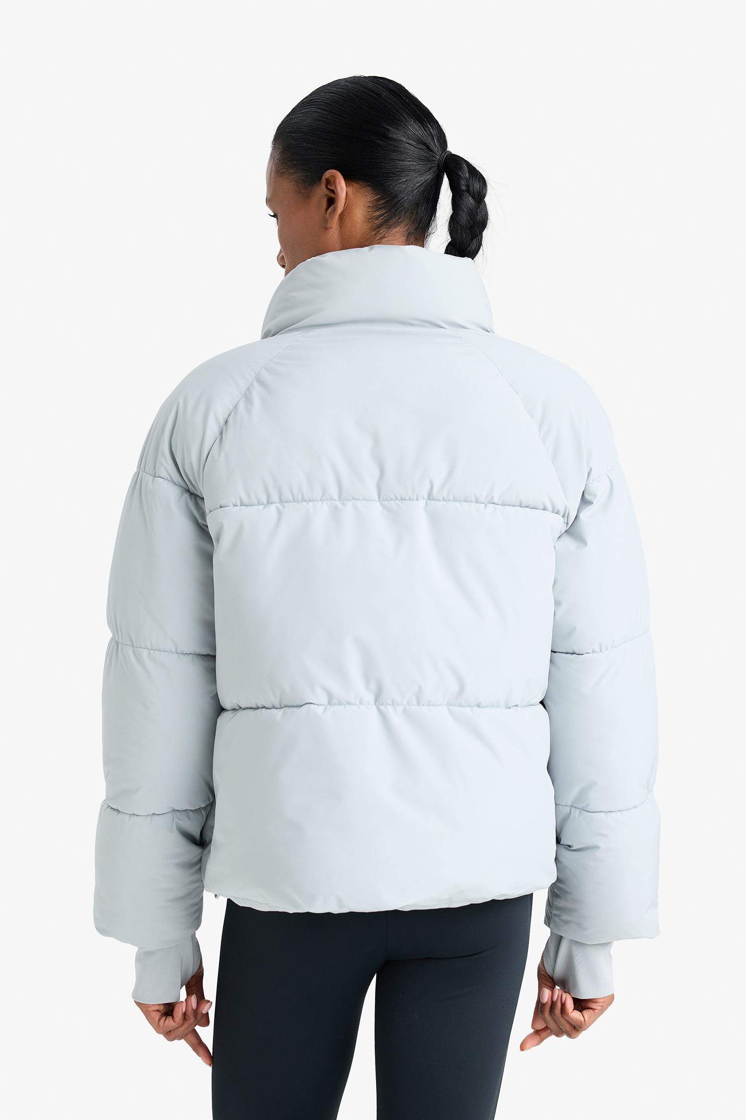 Su İtici Regular Fit Dik Yaka Reglan Kol Kışlık Şişme Mont