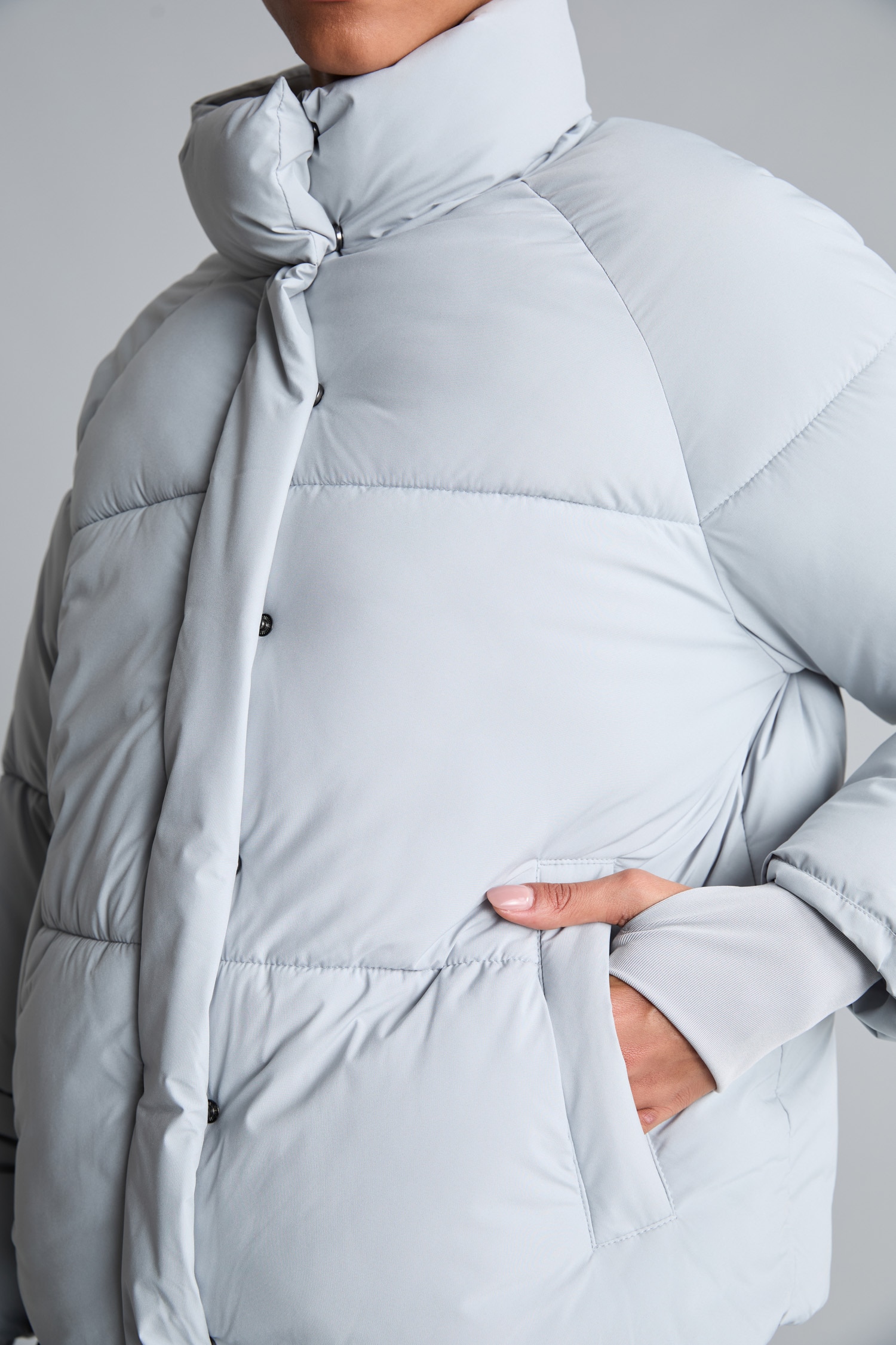 DeFacto Rüzgar Geçirmez Su İtici Regular Fit Şişme Mont görsel 5