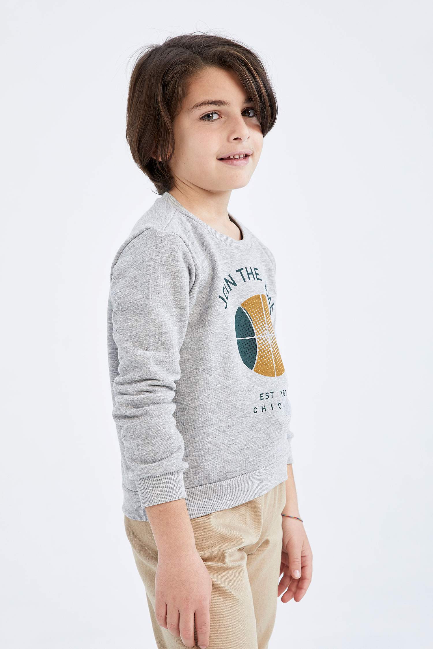 Light and Dark Denim Boys Sweatshirt main image 1