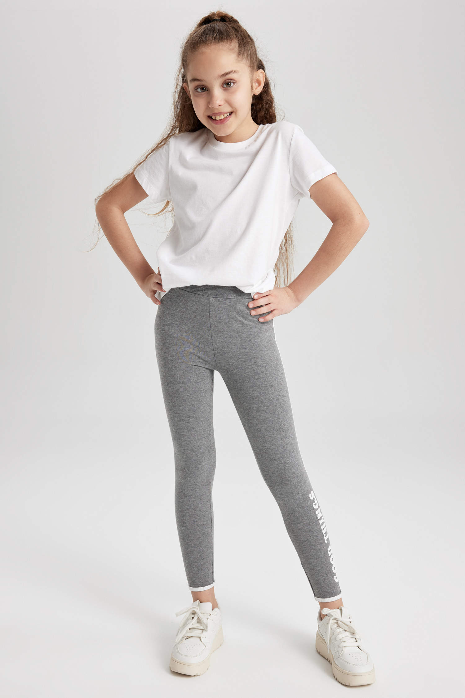 Buy hi!mom Kids Cotton Leggings Girls Pants Plain Full Length Childrens  Trousers Age 2-13 at Amazon.in