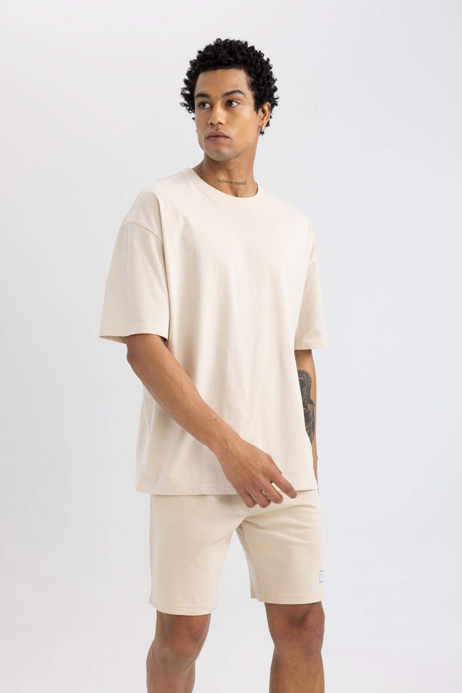 DeFactoFit Oversize Fit Crew Neck Printed T-Shirt
