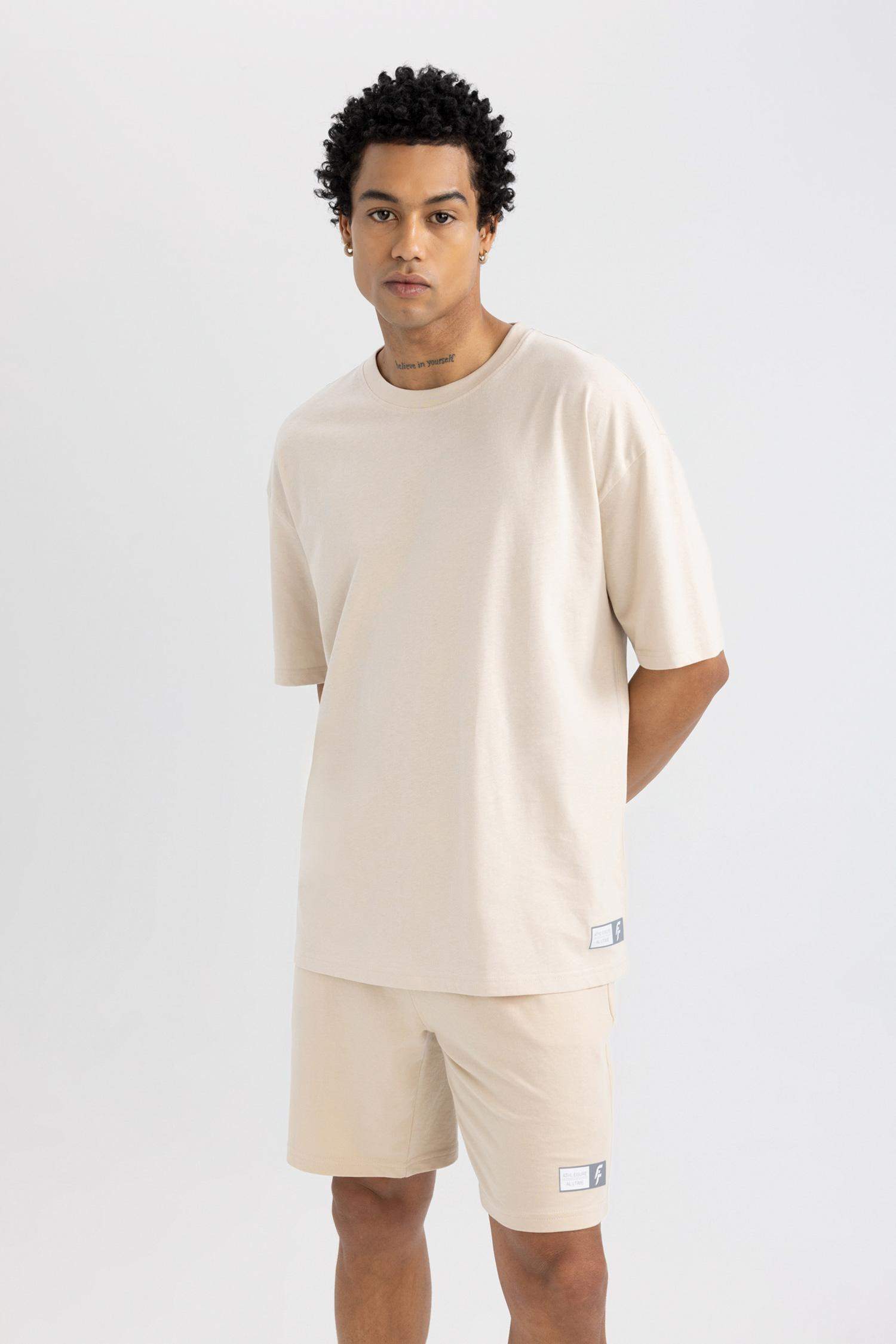 DeFactoFit Oversize Fit Crew Neck Printed T-Shirt