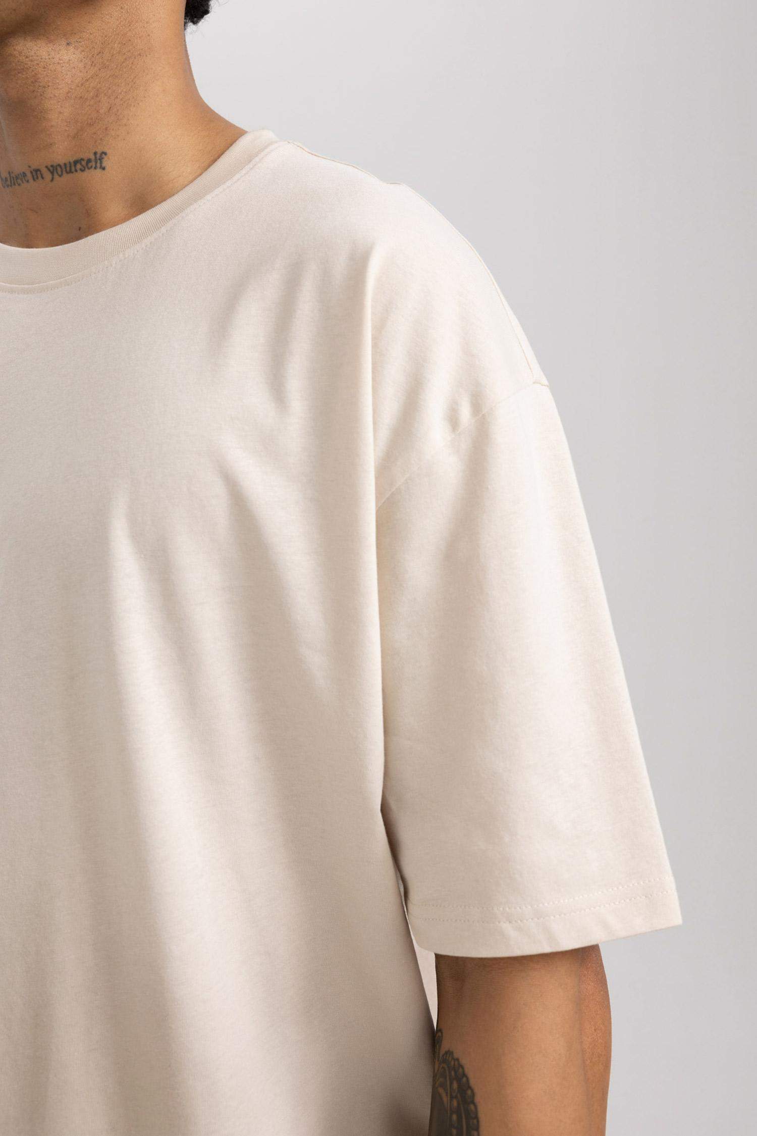 DeFactoFit Oversize Fit Crew Neck Printed T-Shirt