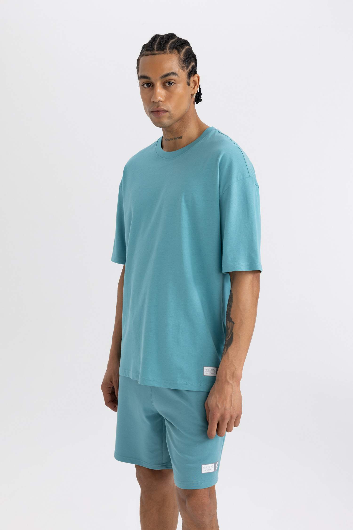 DeFactoFit Oversize Fit Crew Neck Printed T-Shirt