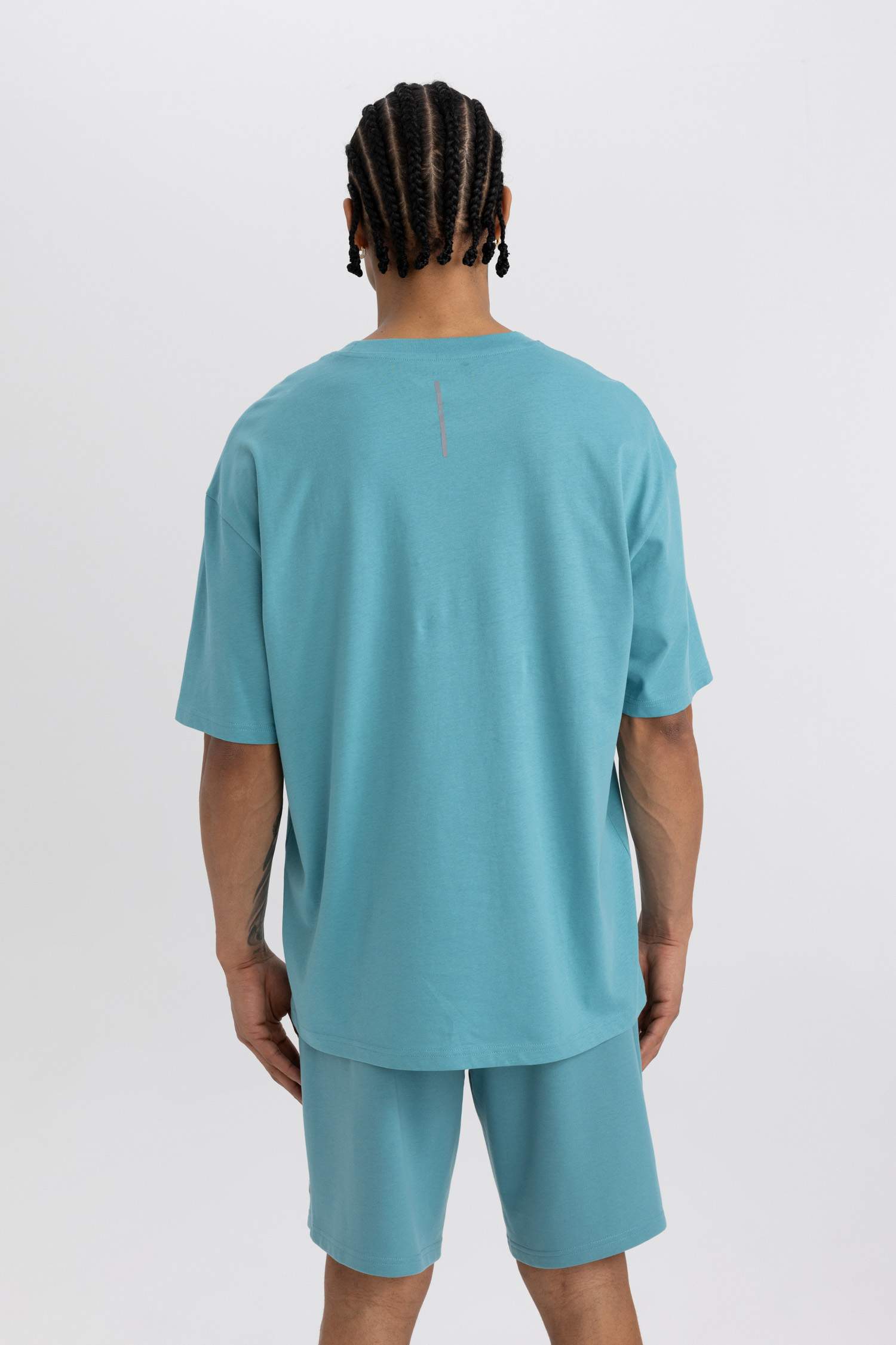 DeFactoFit Oversize Fit Crew Neck Printed T-Shirt