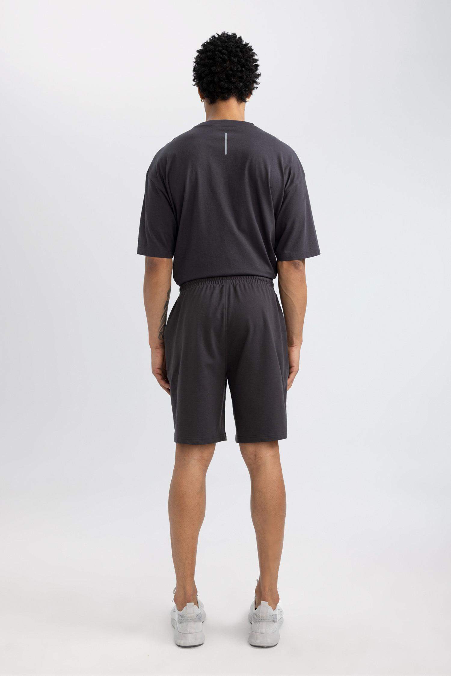 DeFactoFit Slim Fit Sweatshirt Fabric Shorts