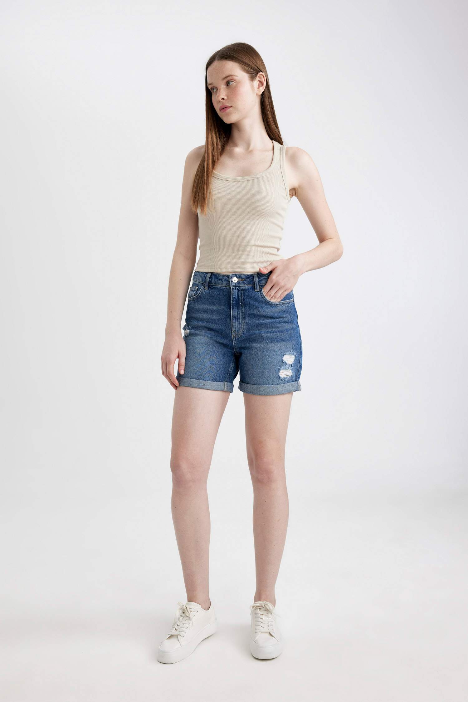 Slim Fit Camisole U Collar Tank Top