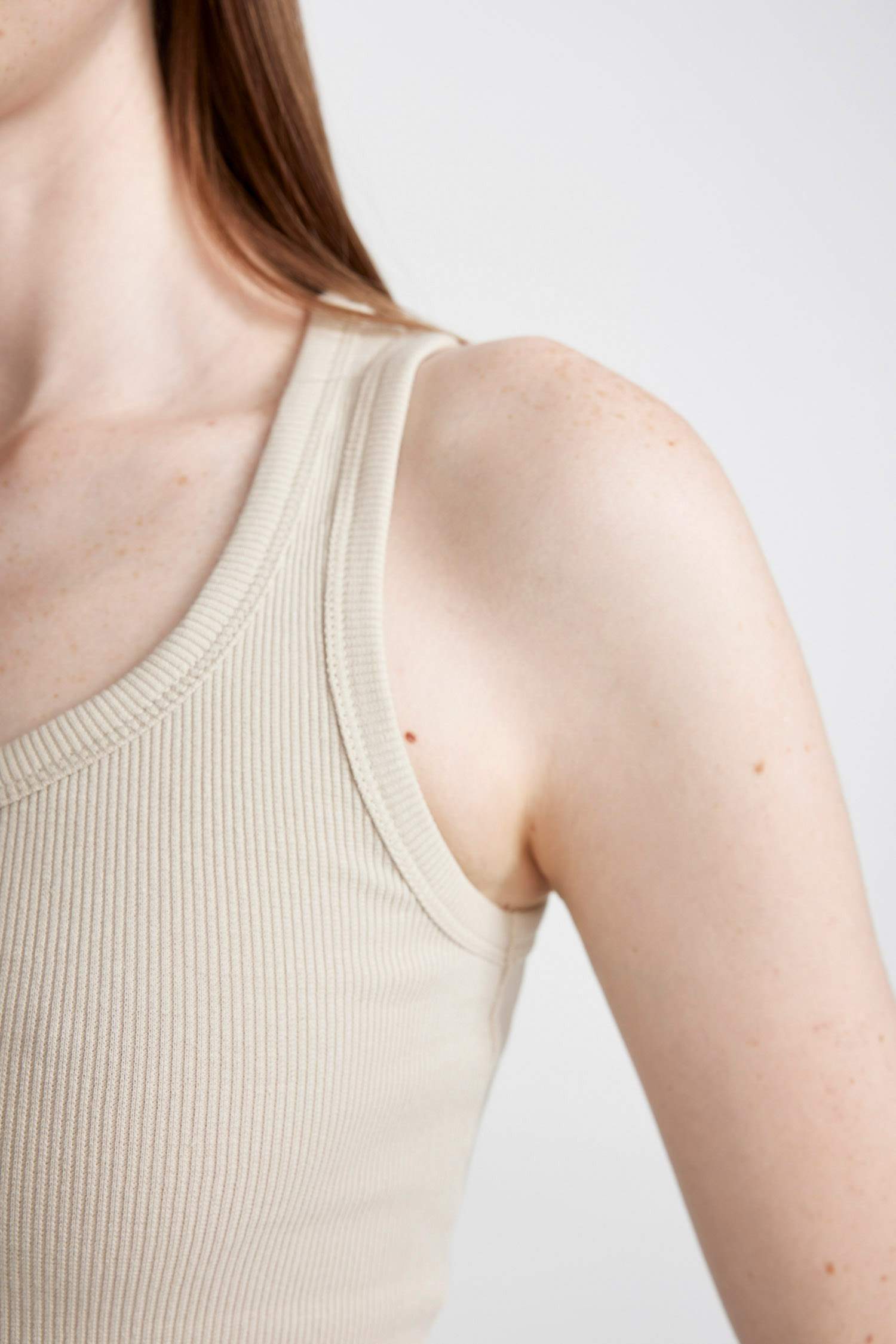 Slim Fit Camisole U Collar Tank Top