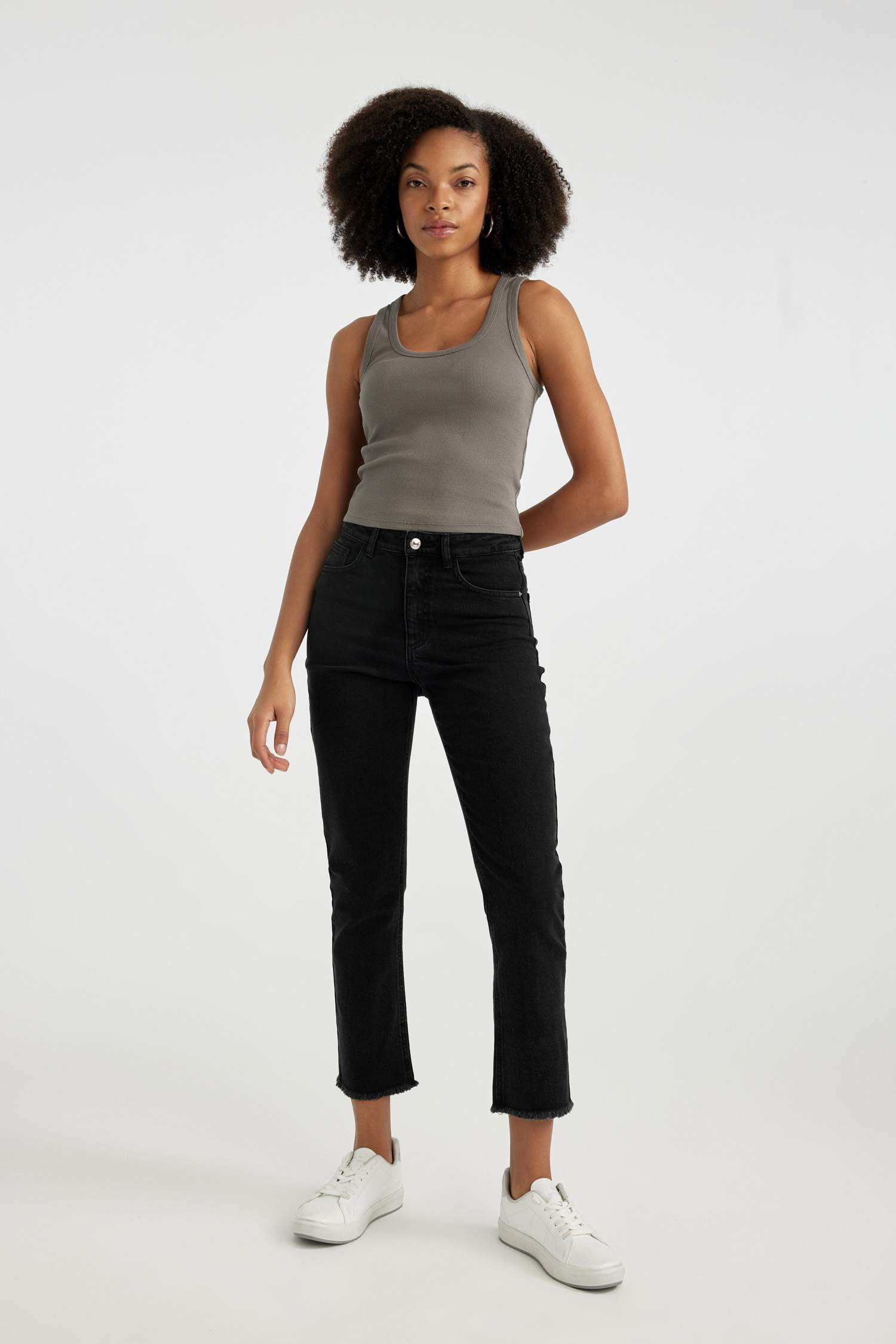 Slim Fit Camisole U Collar Tank Top