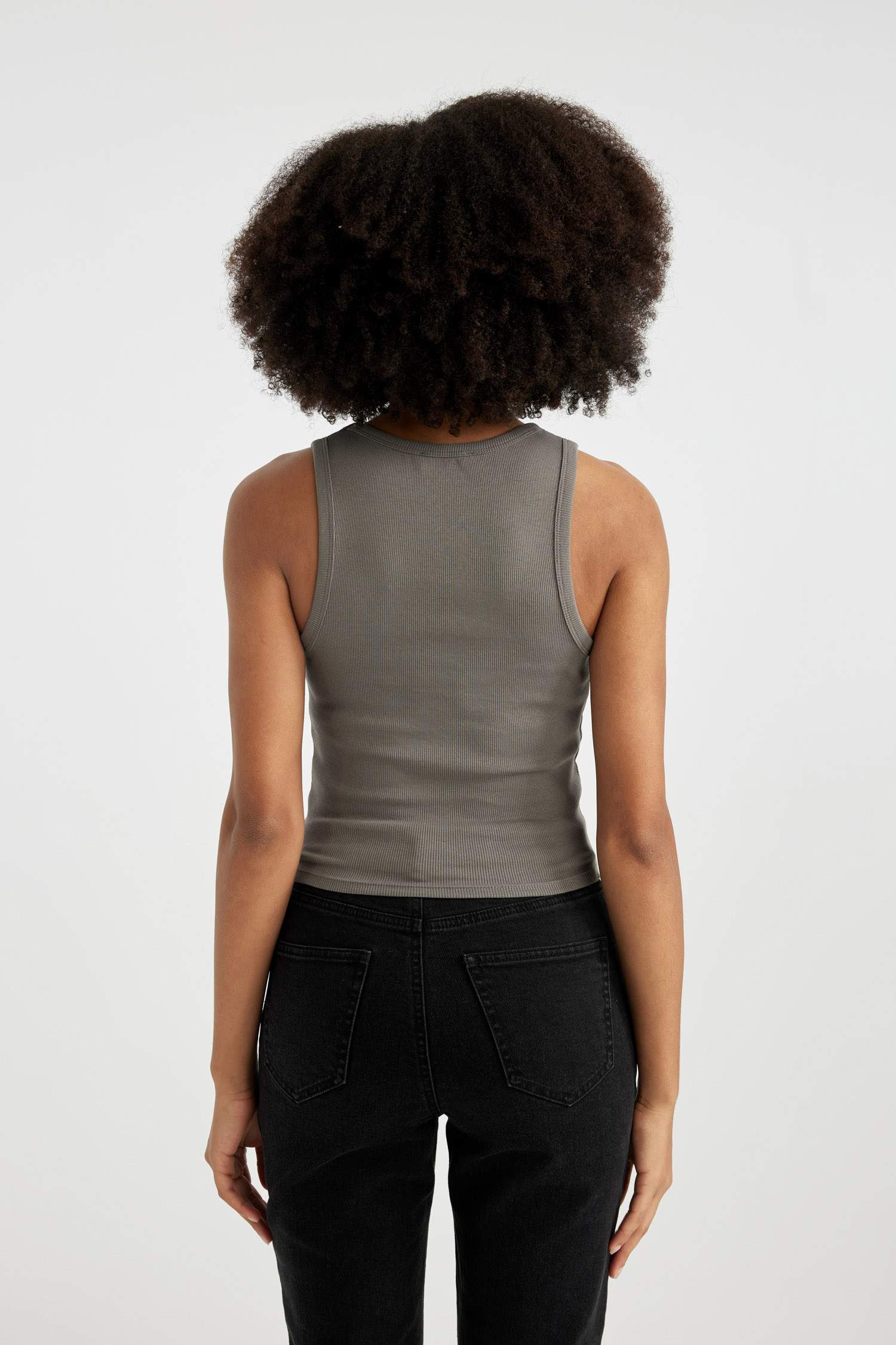 Slim Fit Camisole U Collar Tank Top