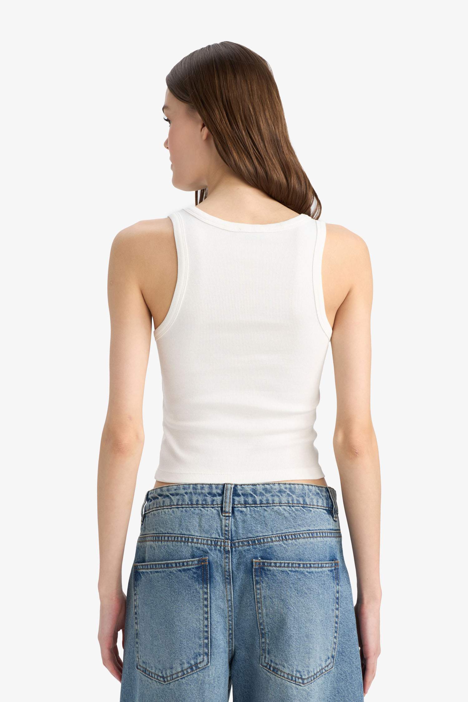 Slim Fit Camisole U Collar Tank Top