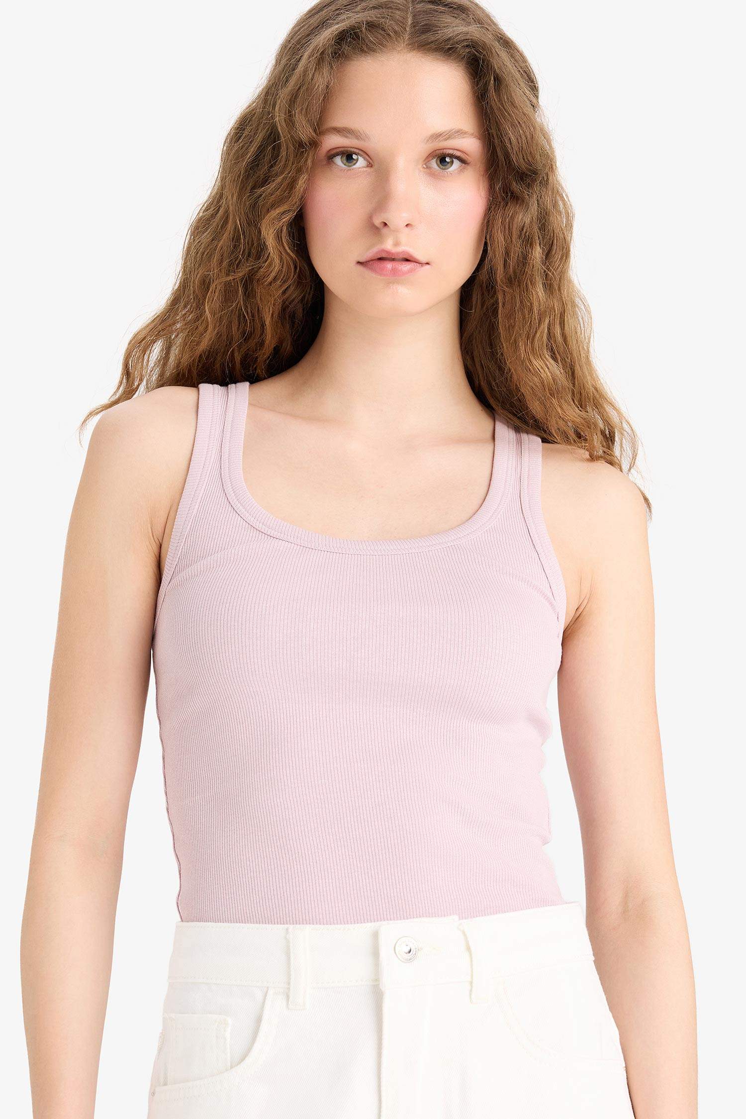 Slim Fit Camisole U Collar Tank Top