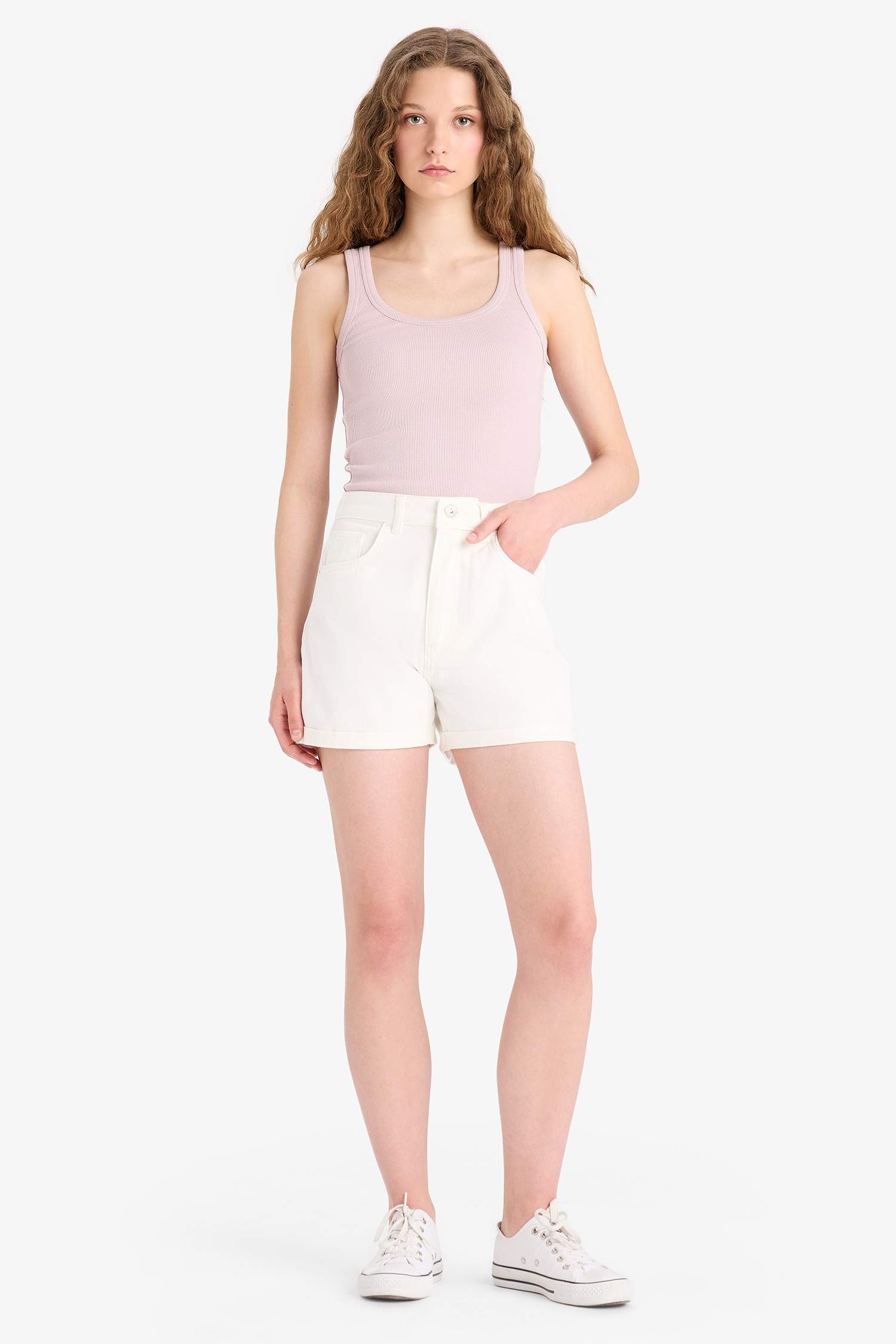 Slim Fit Camisole U Collar Tank Top