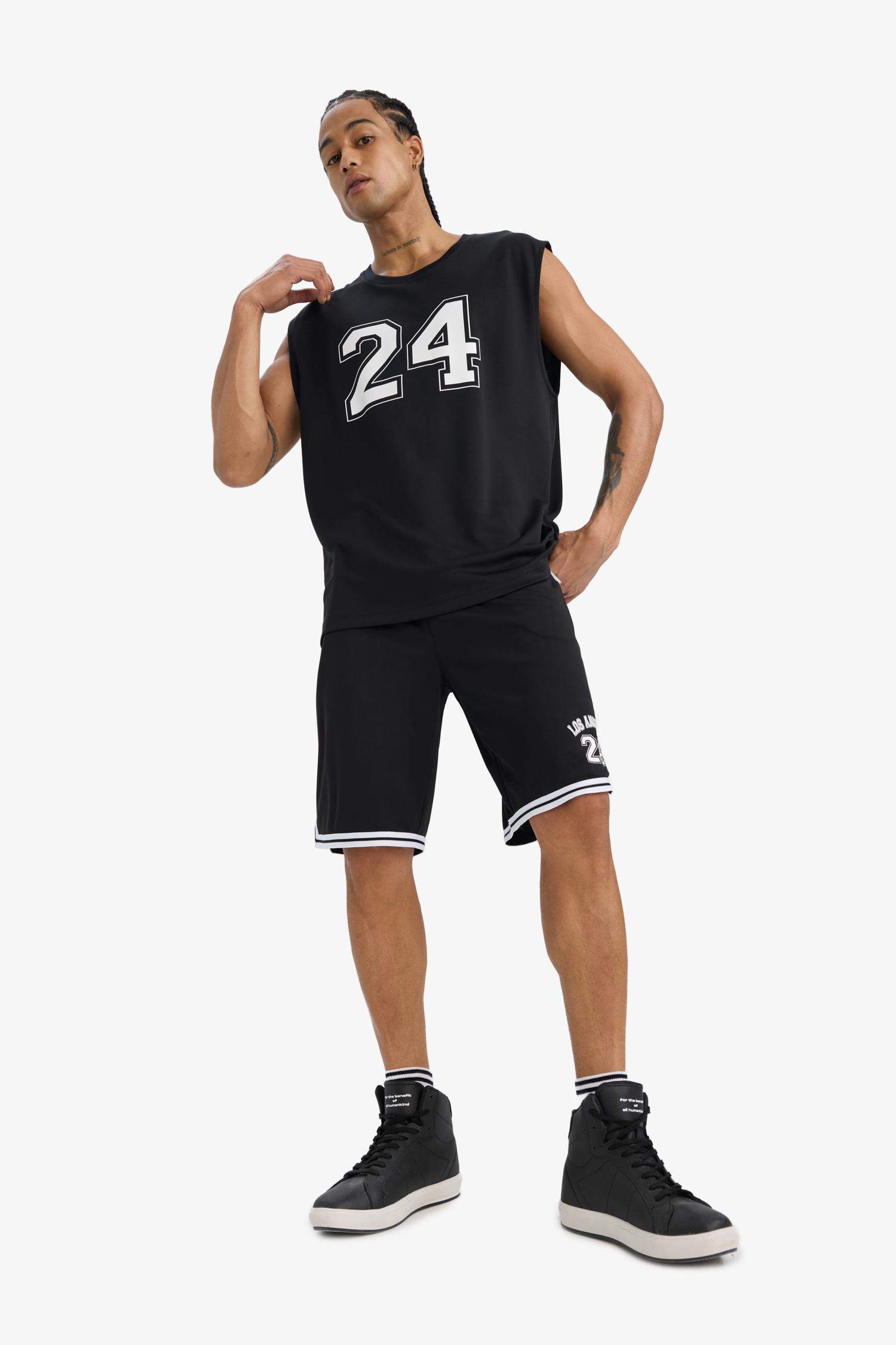 DeFactoFit стандартного кроя спортивные шорты с короткими штанинами из тяжелой ткани