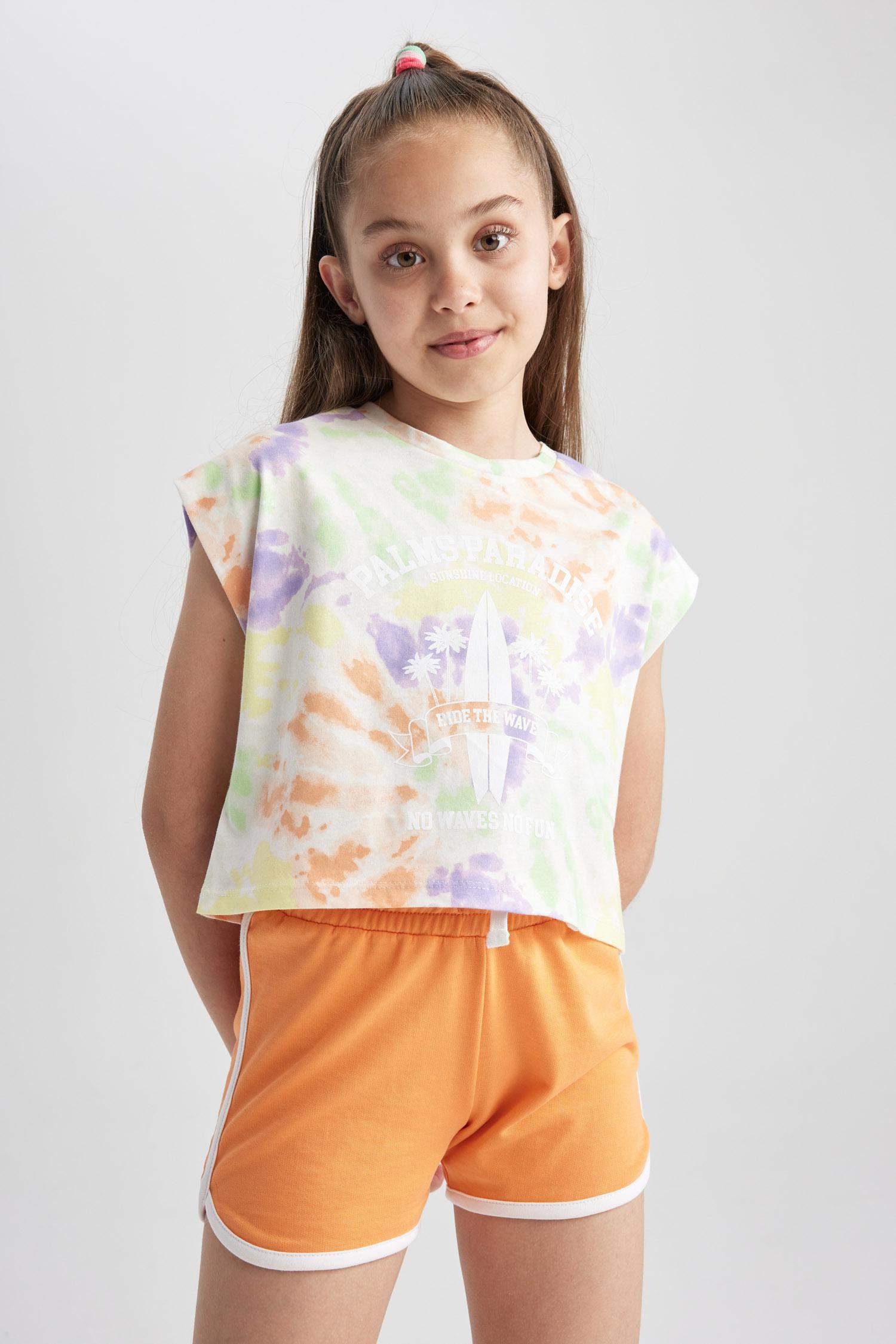 Green GIRLS & TEENS Girl Tie Dye T-Shirt 2825480 | DeFacto