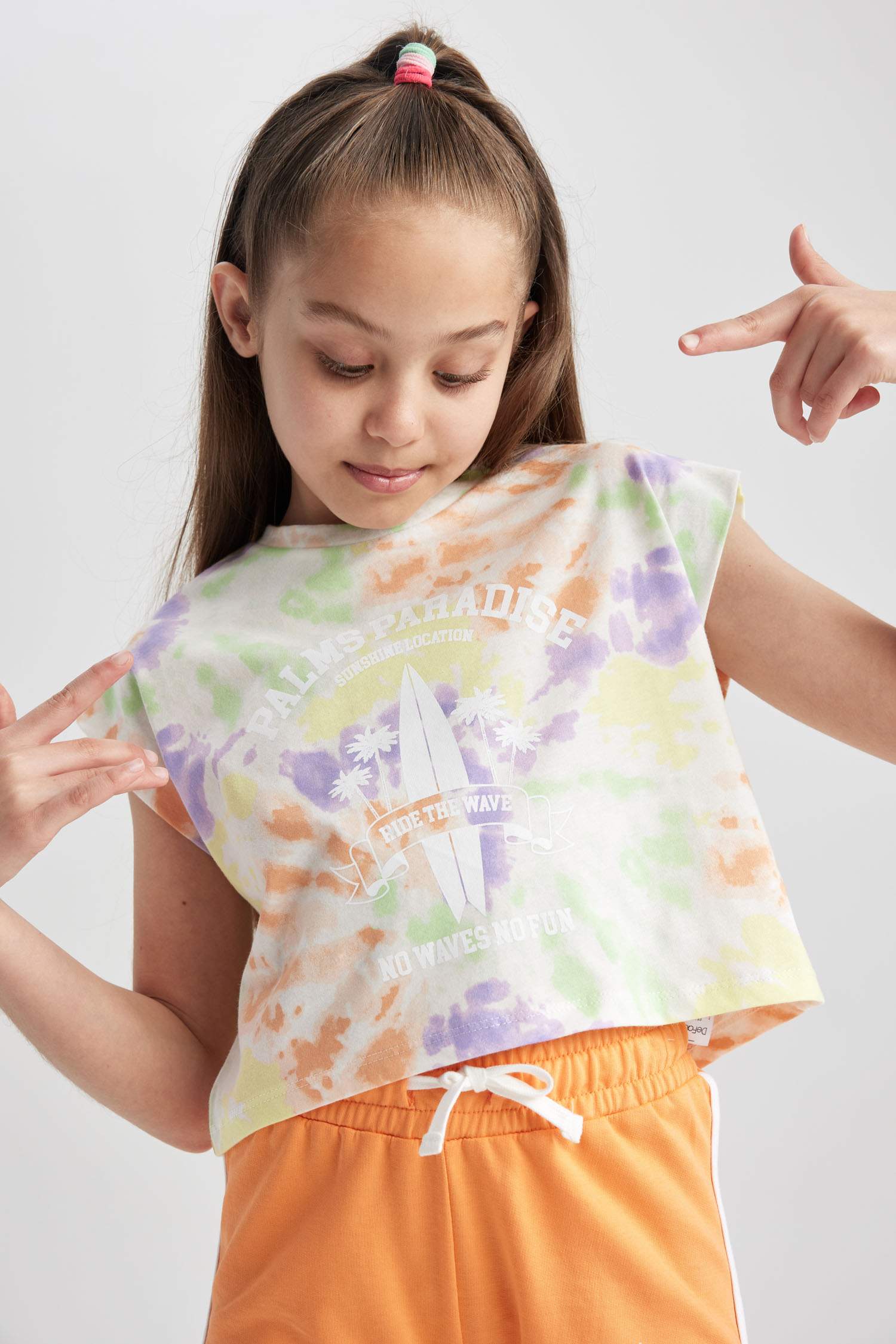 Green GIRLS & TEENS Girl Tie Dye T-Shirt 2825480 | DeFacto