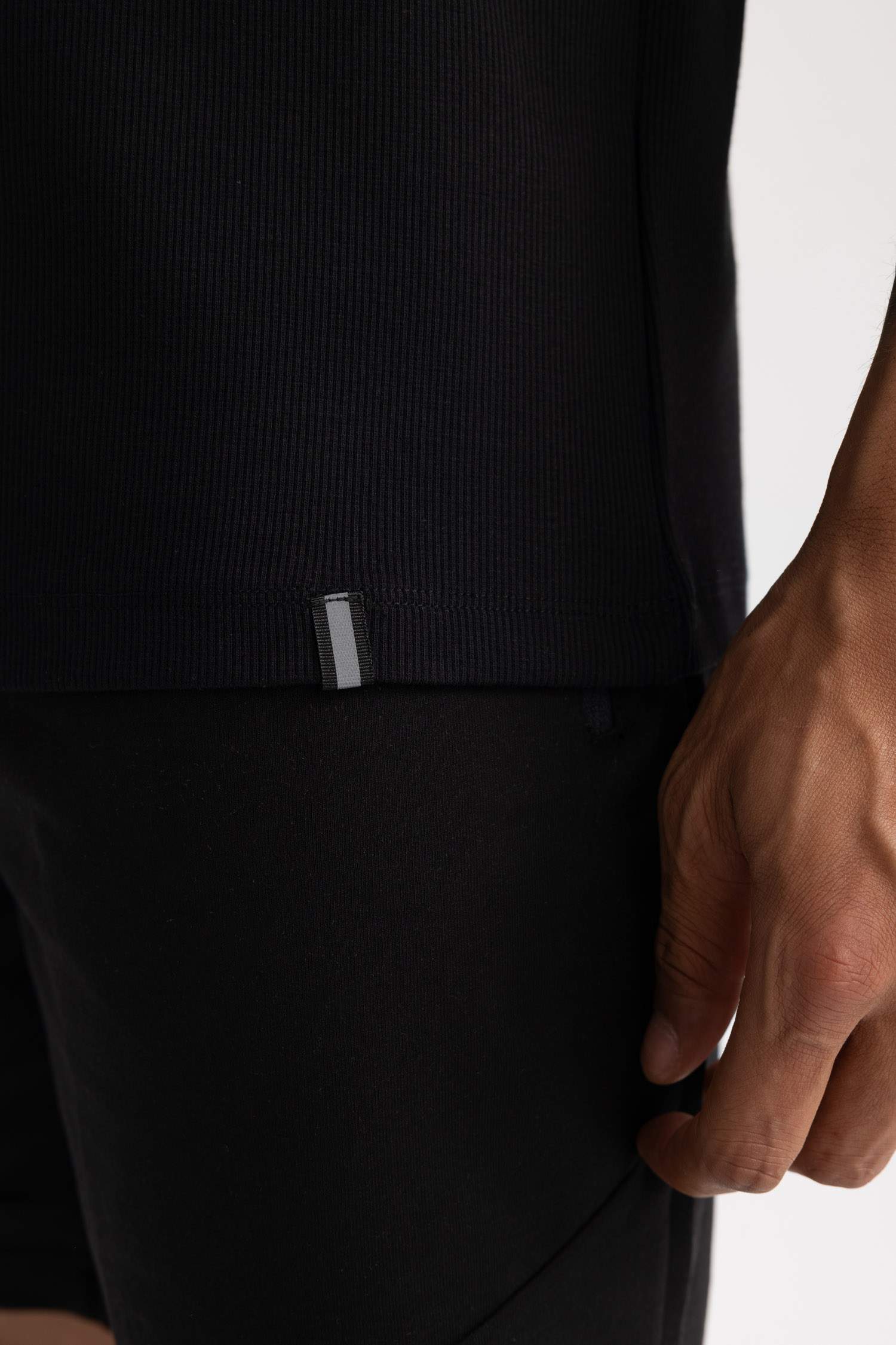 Slim Fit Dar Kesim Baskılı Bisiklet Yaka Ribana Atlet