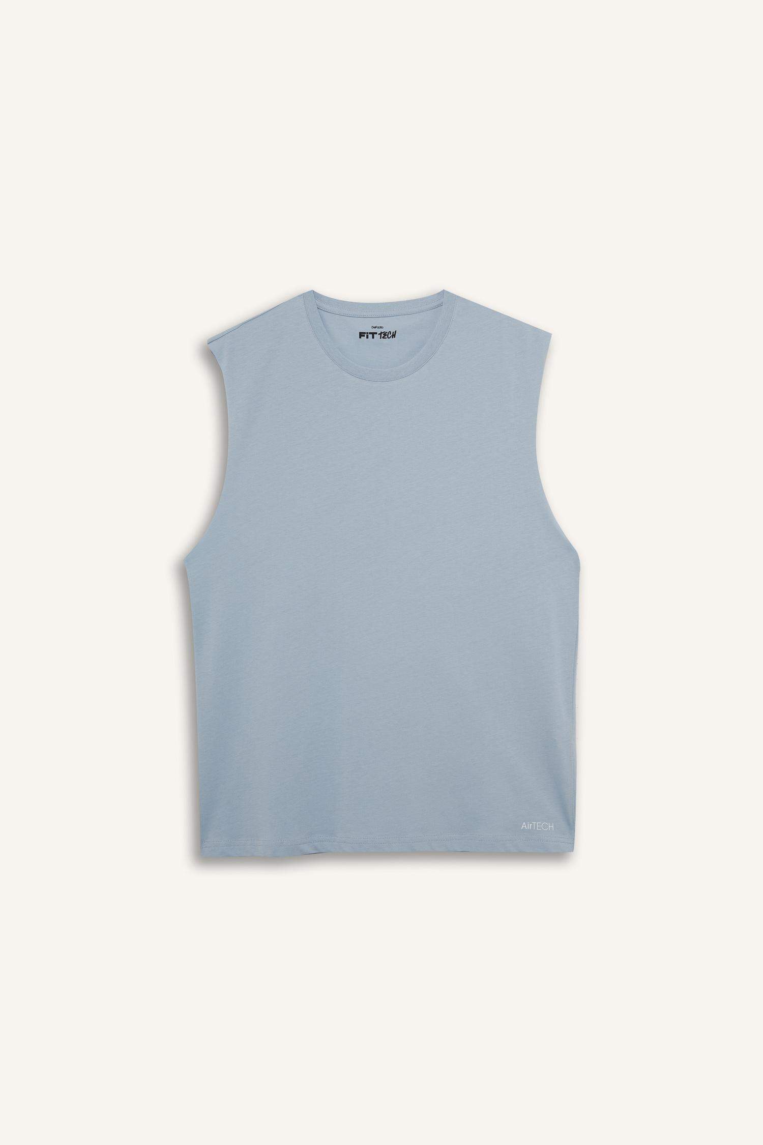 Boxy Fit Bisiklet Yaka Sporcu Atlet