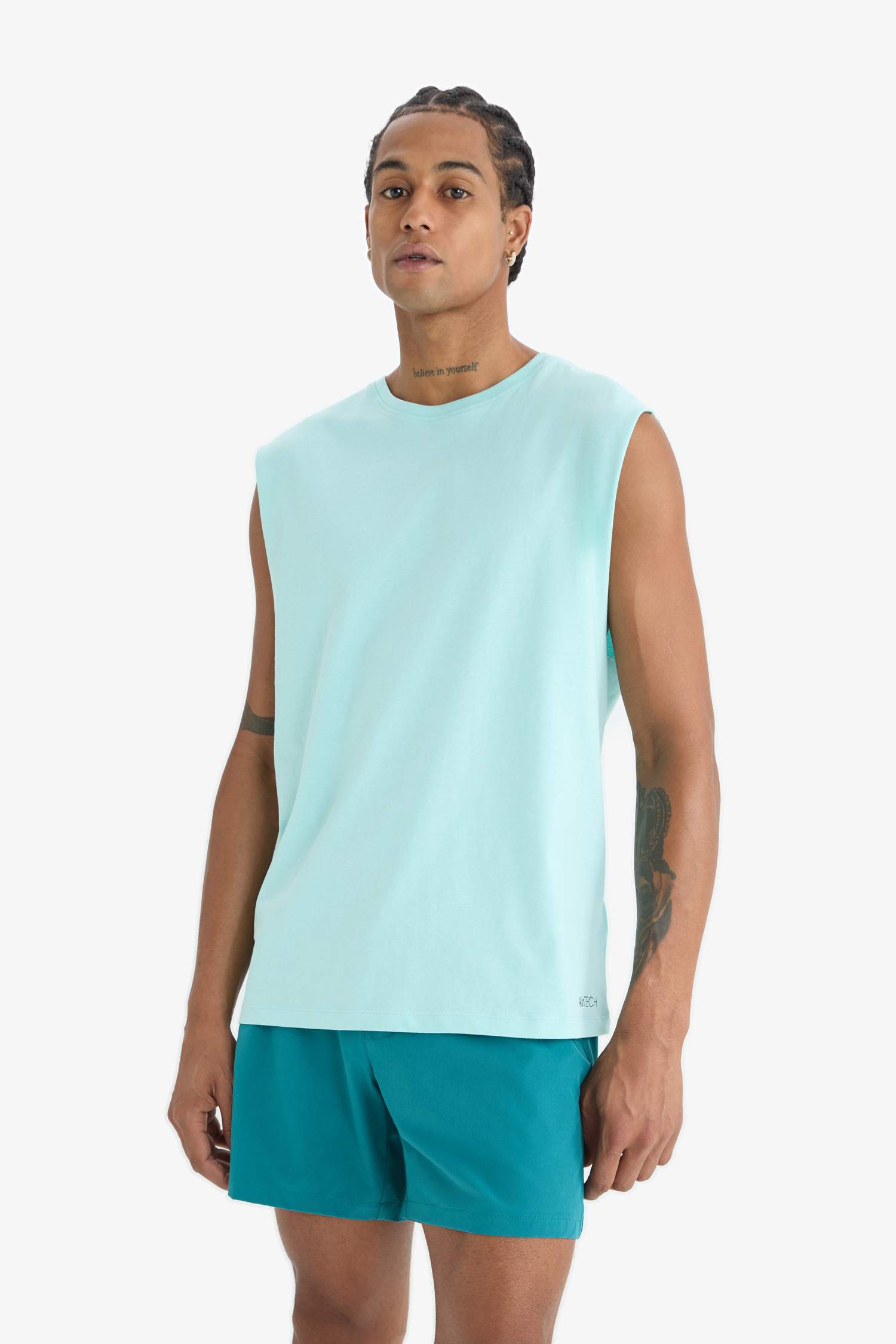 DeFactoFit спортивная футболка с круглым вырезом в стиле boxy fit